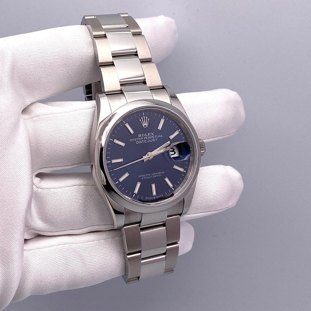 Rolex Datejust 126200, — Blue Dial, Jubilee — view 3
