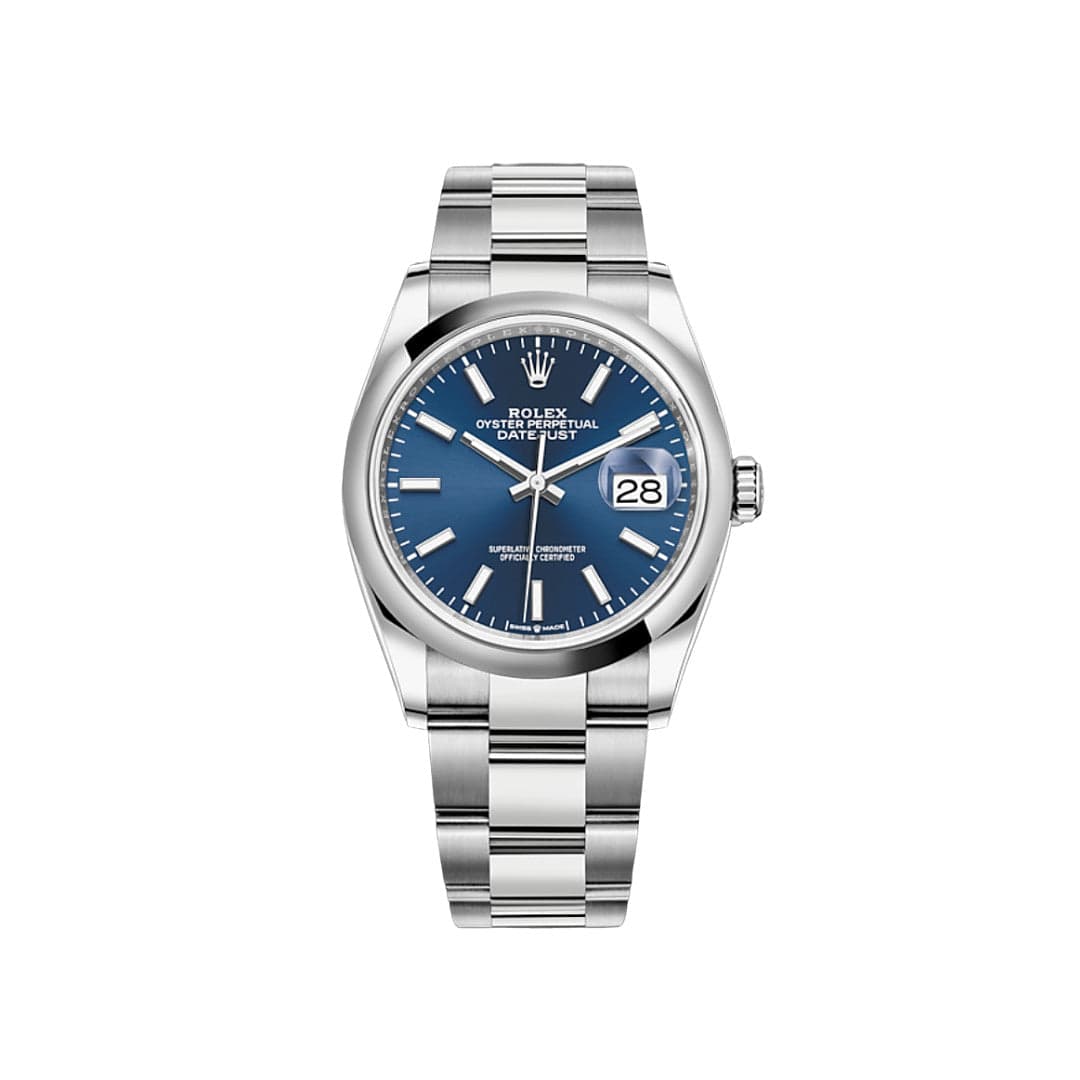 Rolex Datejust 126200, — Blue Dial, Jubilee