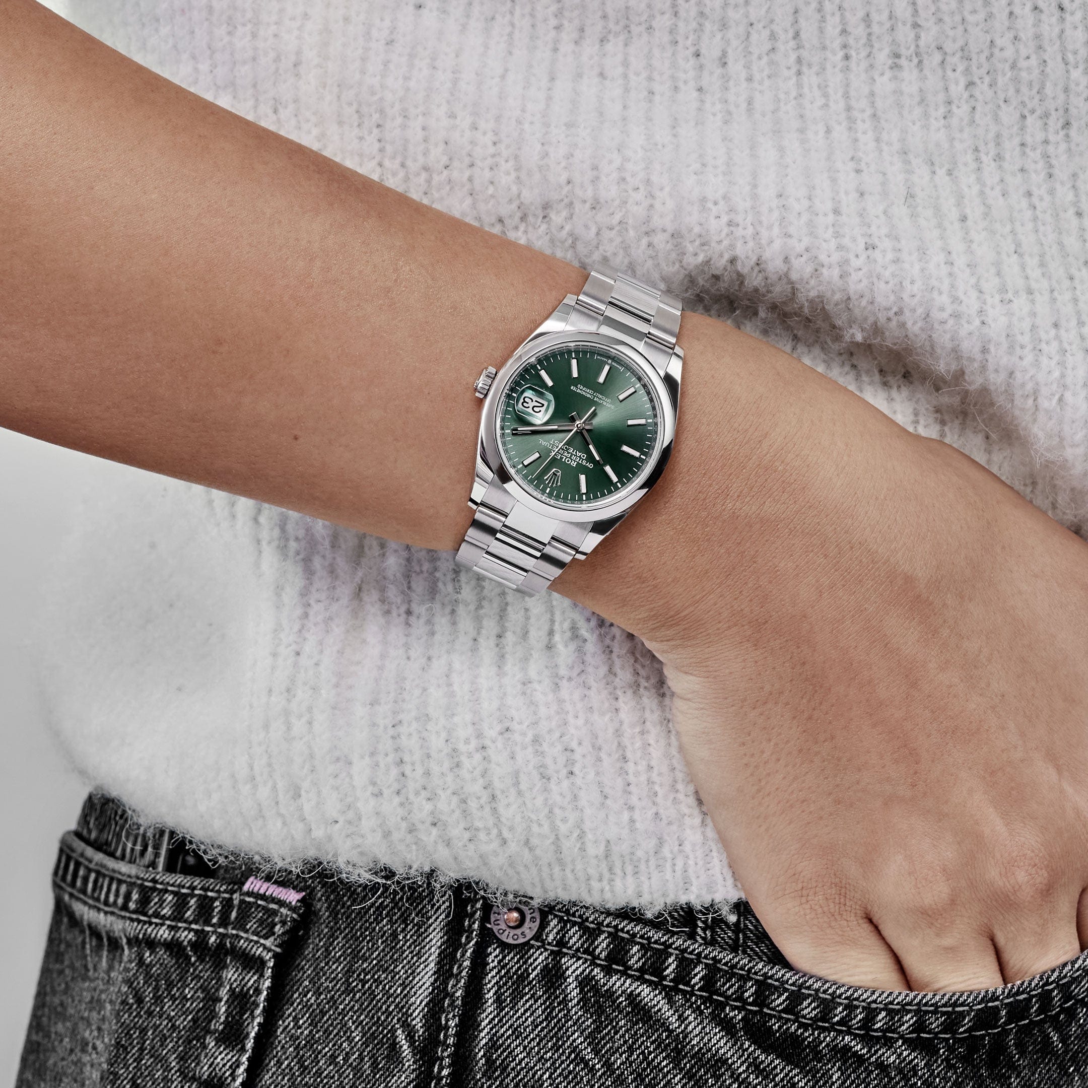 Rolex Datejust 126200, — Mint Green Dial, Jubilee — view 5