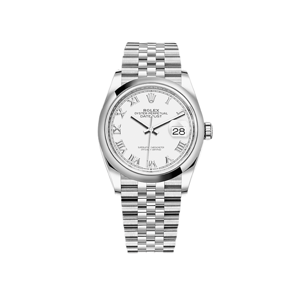 Rolex Datejust 126200, — White Dial