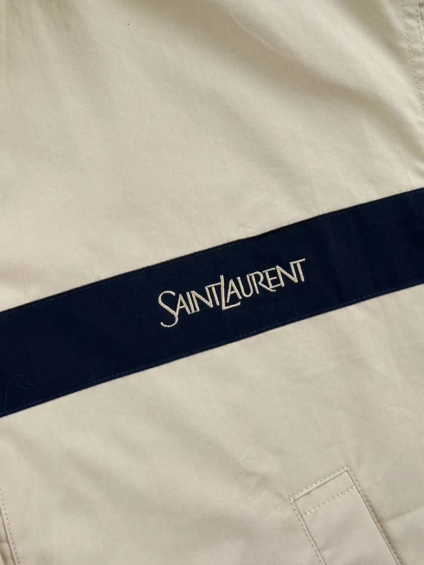 Saint Laurent Jacket in Cotton (Mastic) — ビュー 4