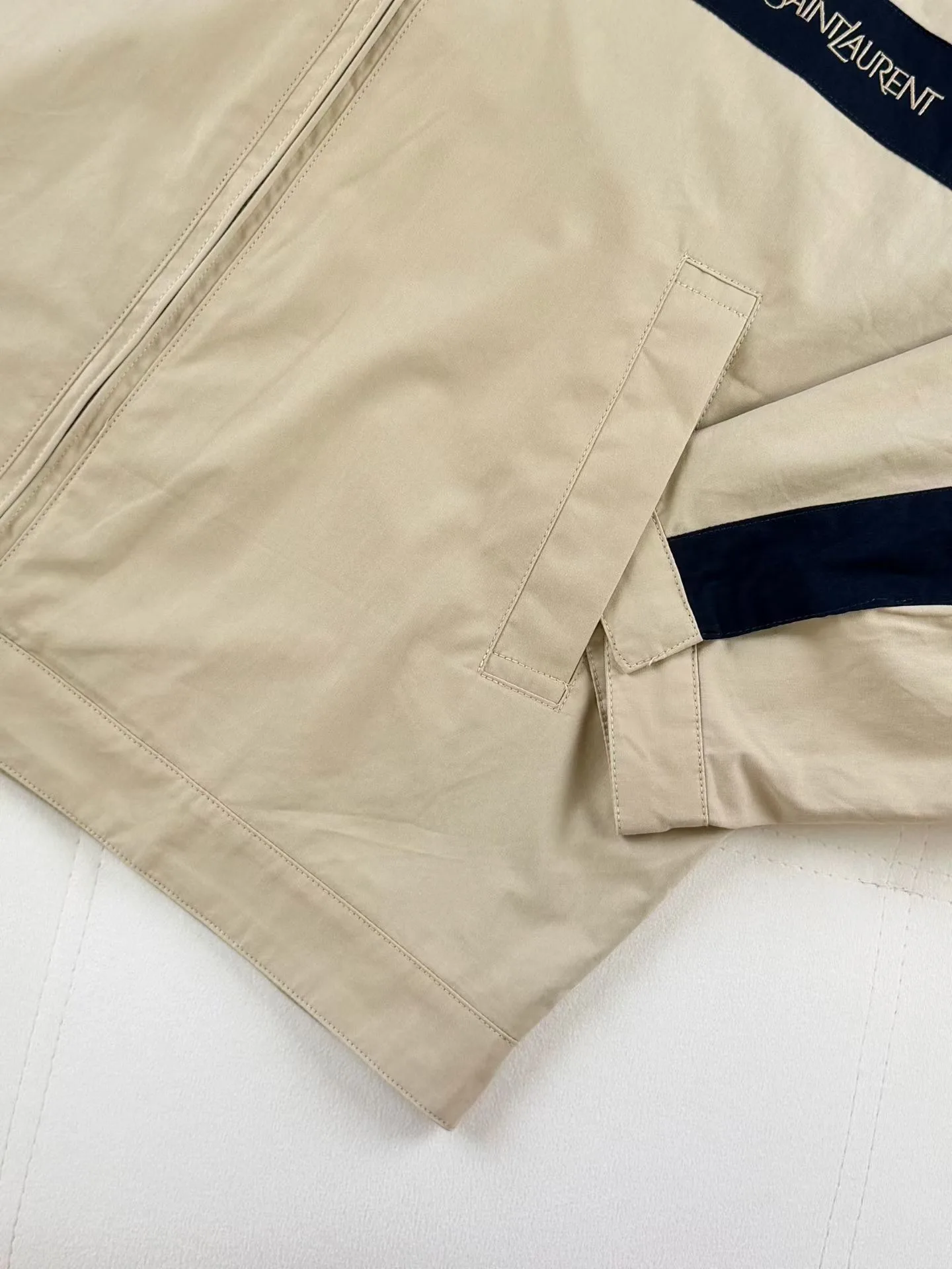 Saint Laurent Jacket in Cotton (Mastic) — ビュー 6