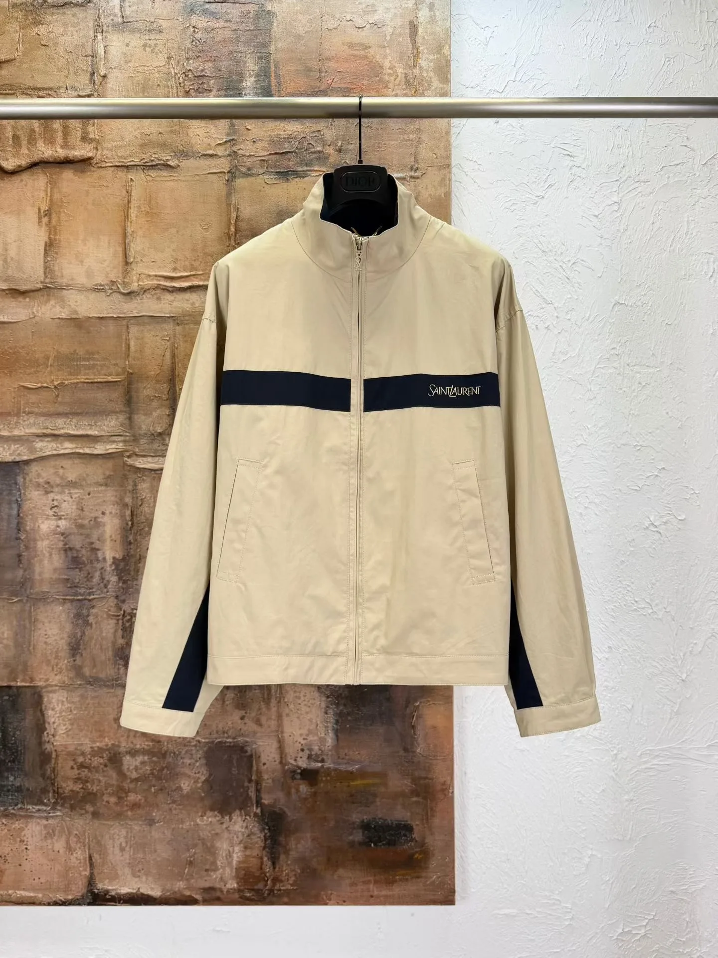 Saint Laurent Jacket in Cotton (Mastic)