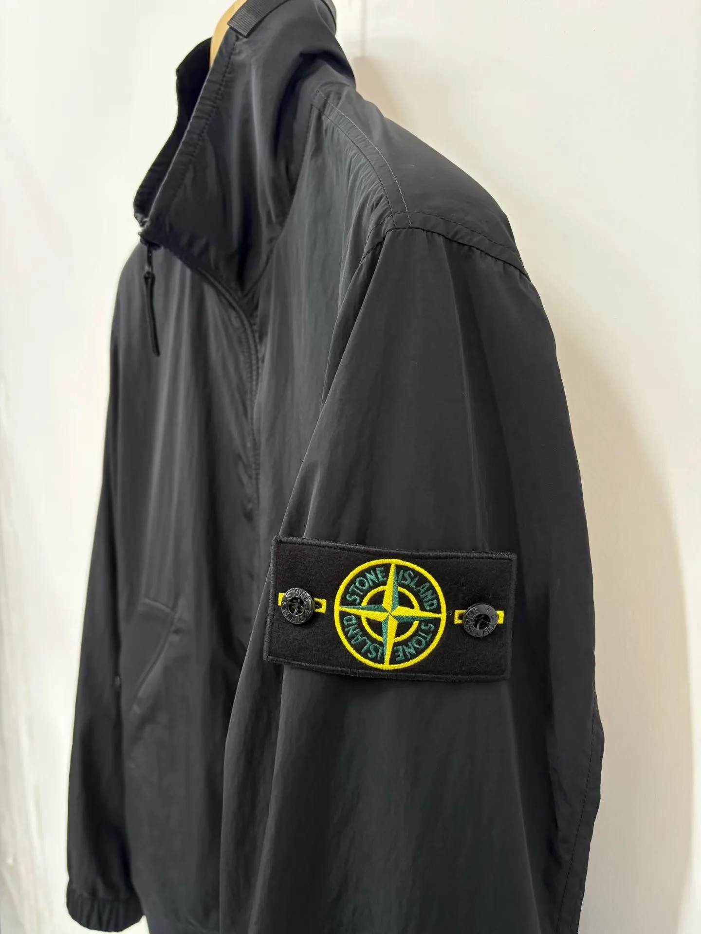 SI Crinkle Reps NY Stand Collar Jacket (Black) — ビュー 3