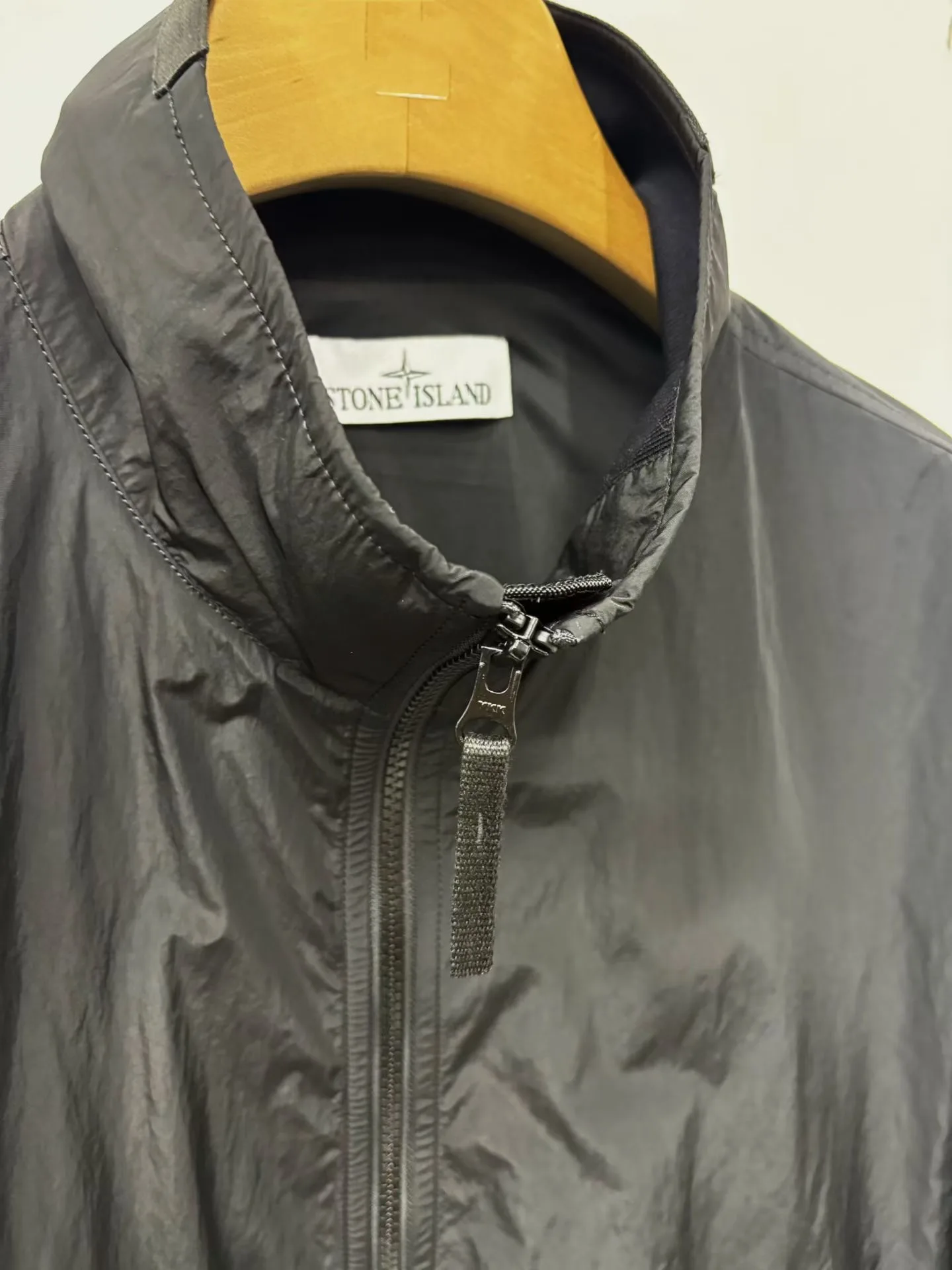 SI Crinkle Reps NY Stand Collar Jacket (Black) — ビュー 4