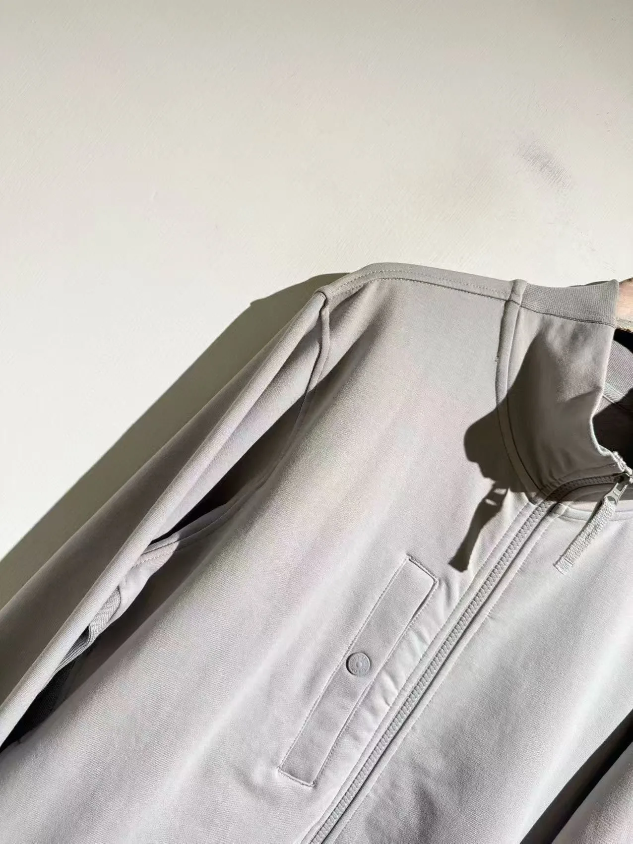 SI Ghost Compass Logo Patch Zip-Up Cardigan (Grey) — 图 2