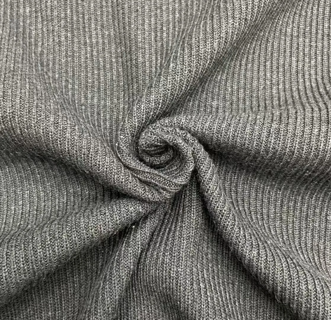 Stone Island Plated Rib Cotton Bouclé Jumper (Charcoal) — view 4