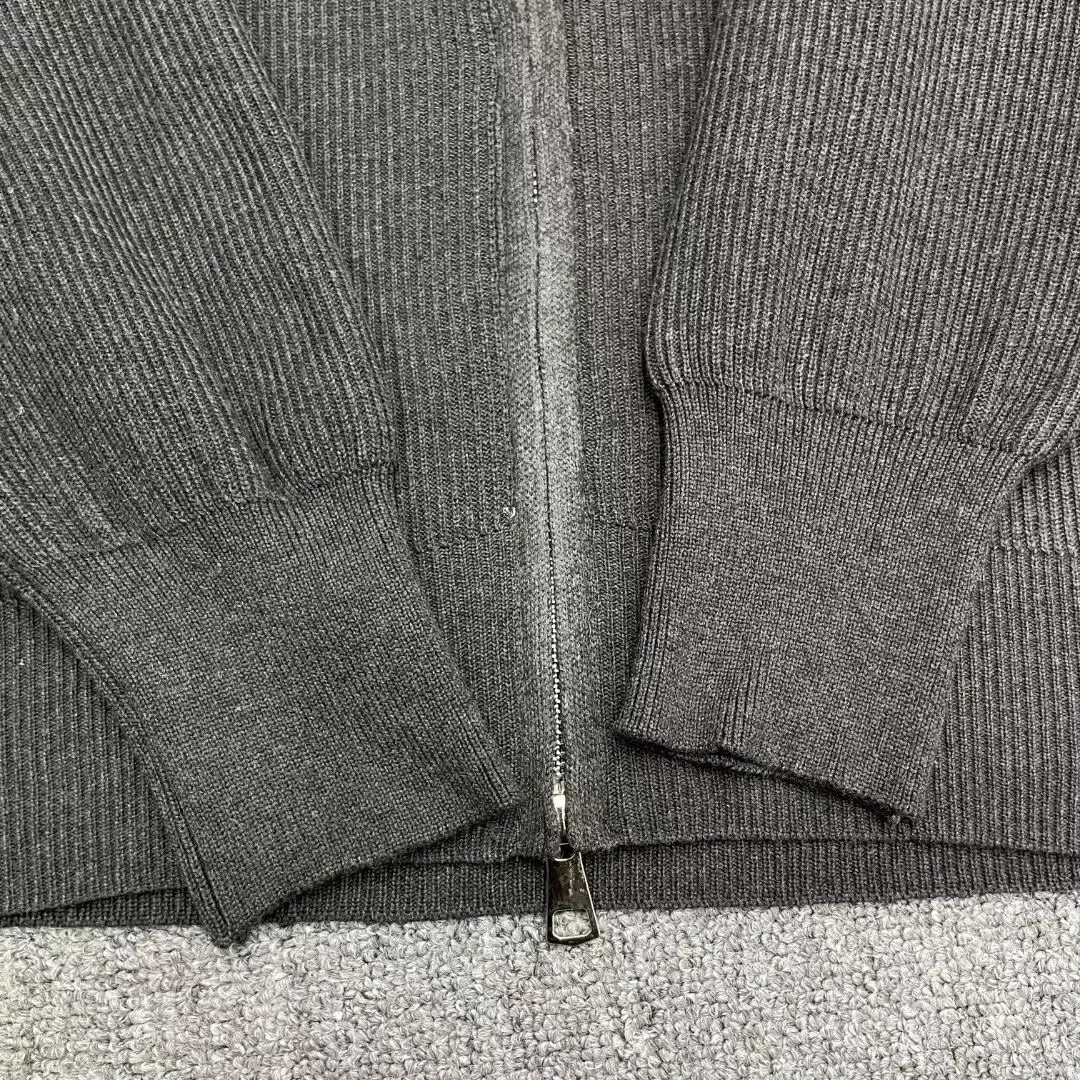 Stone Island Plated Rib Cotton Bouclé Jumper (Charcoal) — view 5