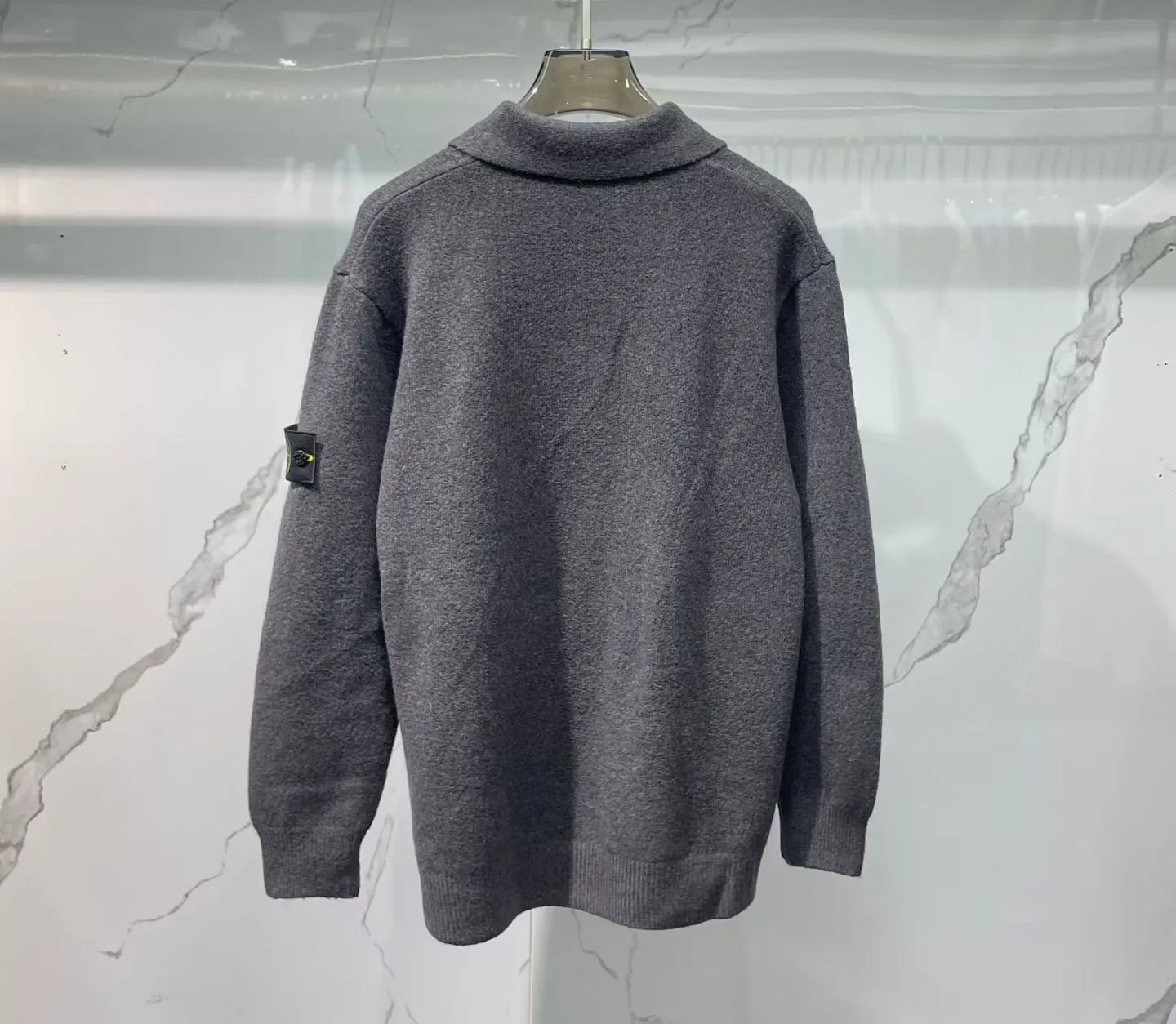 Stone Island Polo Jumper (Dark Grey) — ビュー 2