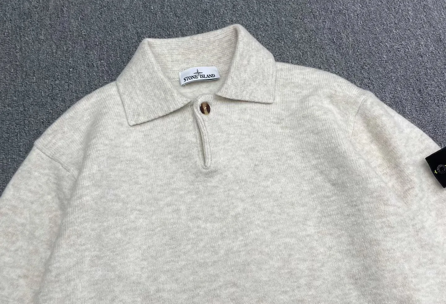 Stone Island Polo Jumper (Ivory) — 보기 8