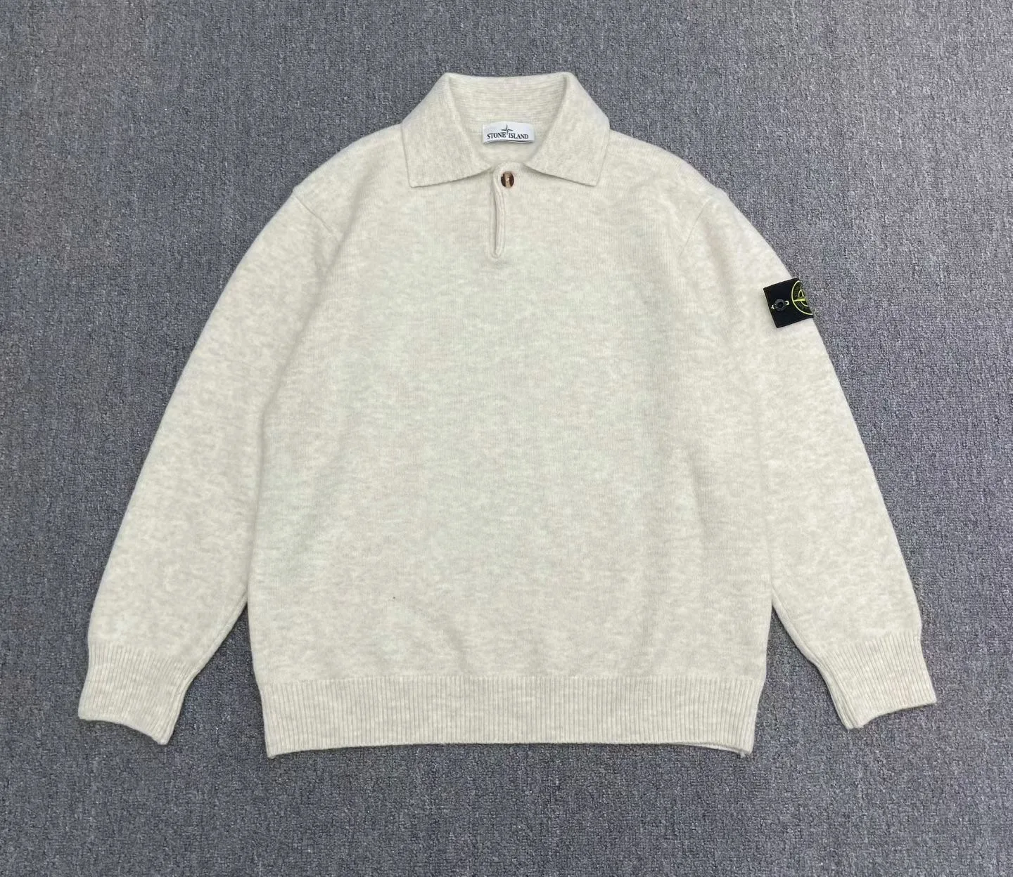 Stone Island Polo Jumper (Ivory)