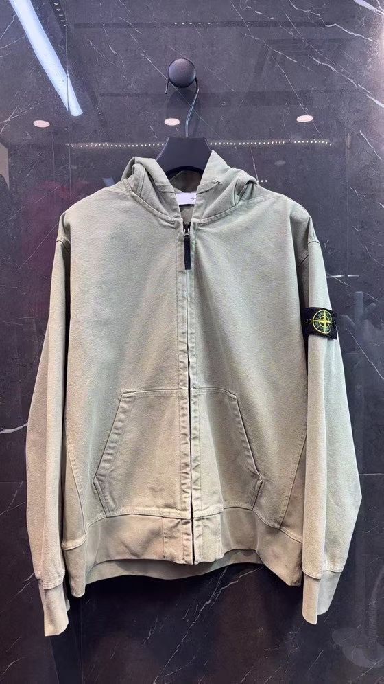 Vintage Effect Hooded Jacket