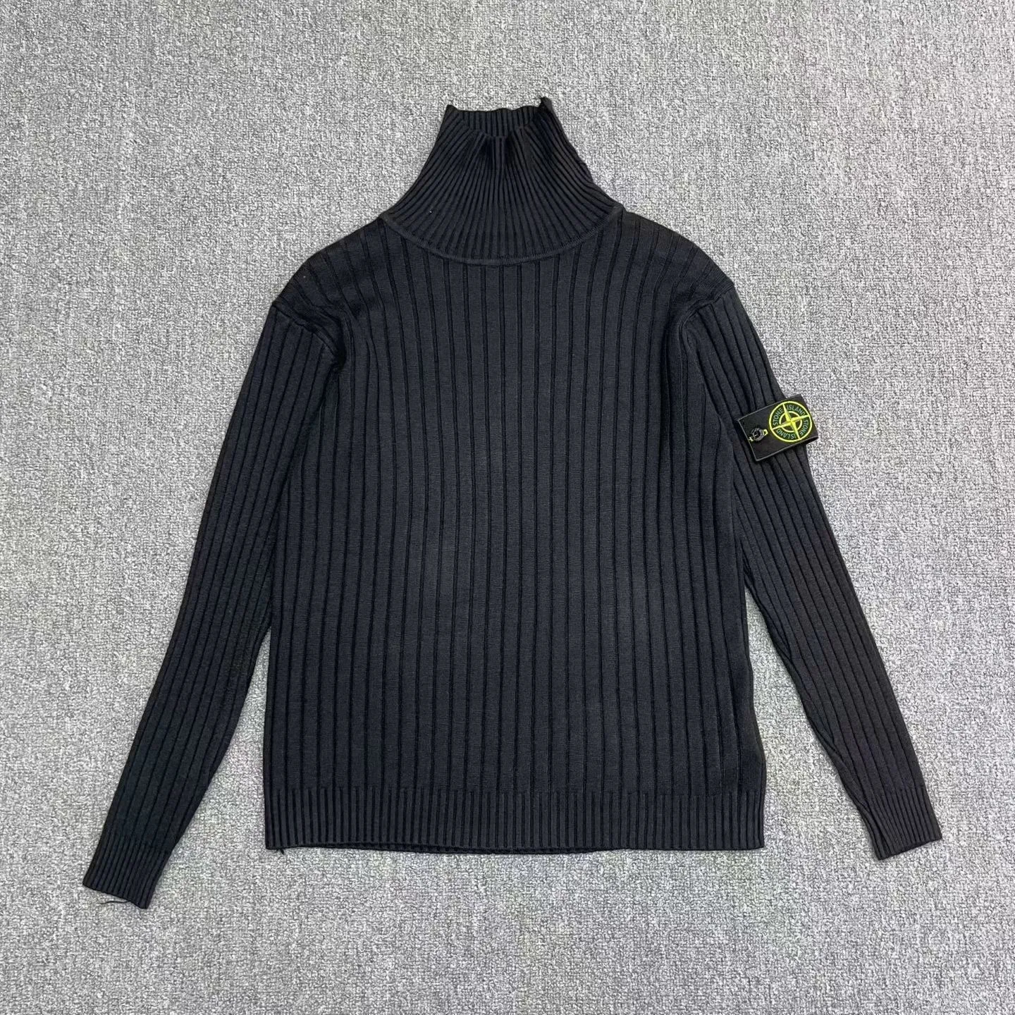 Stone Island Wool Turtleneck (Black)