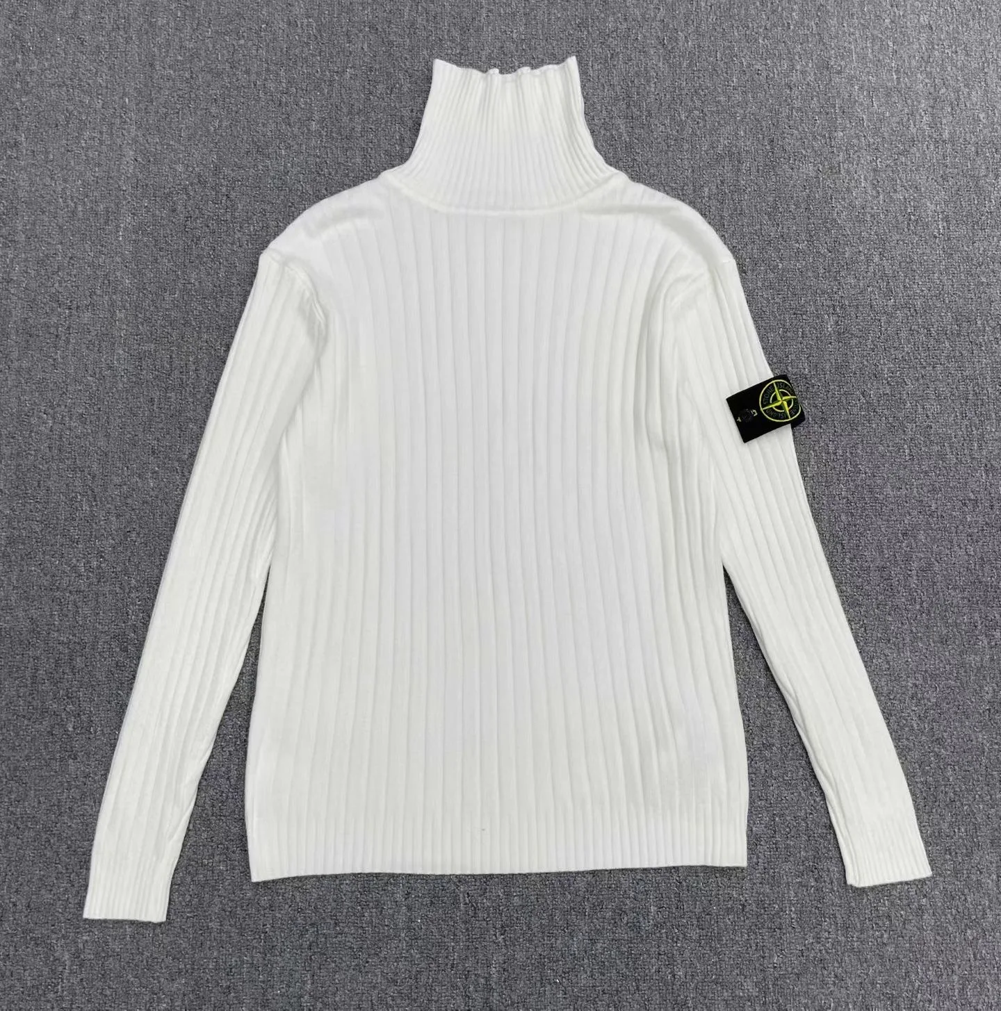 Stone Island Wool Turtleneck (White)
