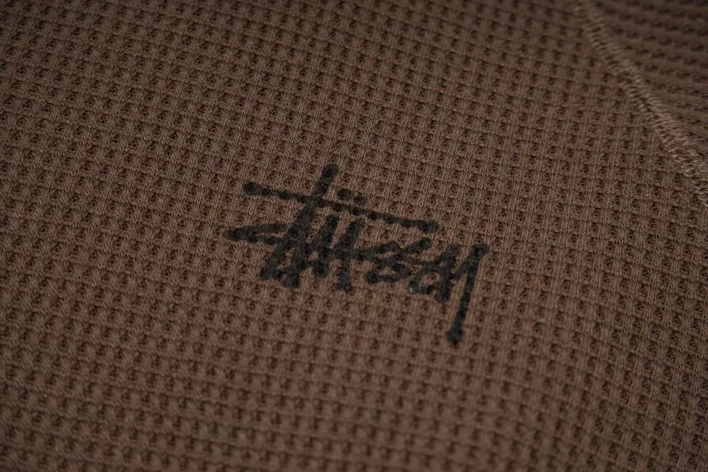 Stüssy Basic Raglan Thermal LS Crew (Coffee Brown) — 보기 5