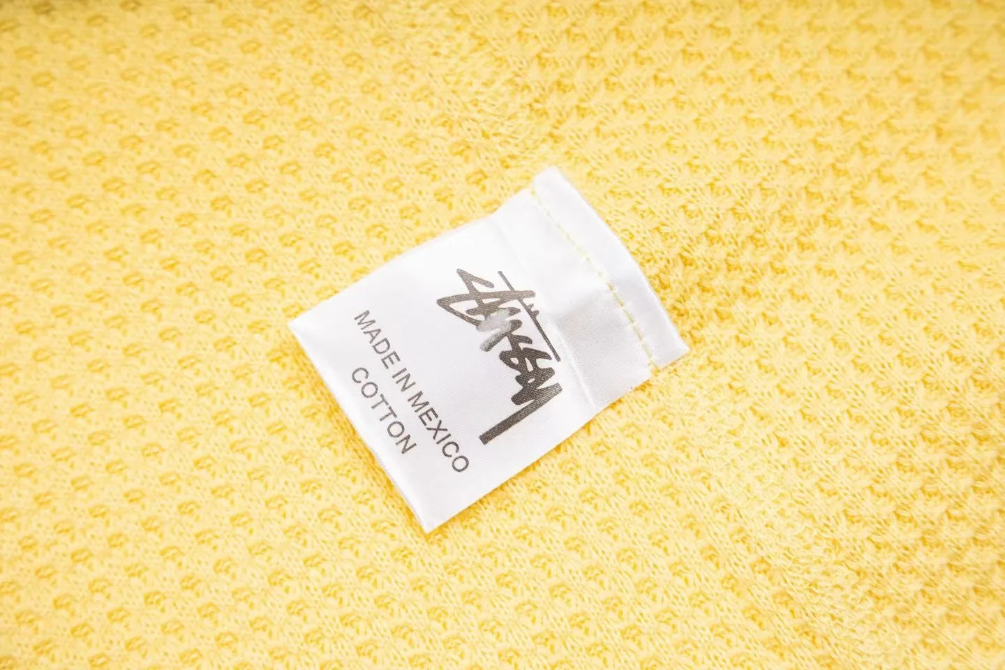Stüssy Basic Raglan Thermal LS Crew (Lemon Yellow) — ビュー 8
