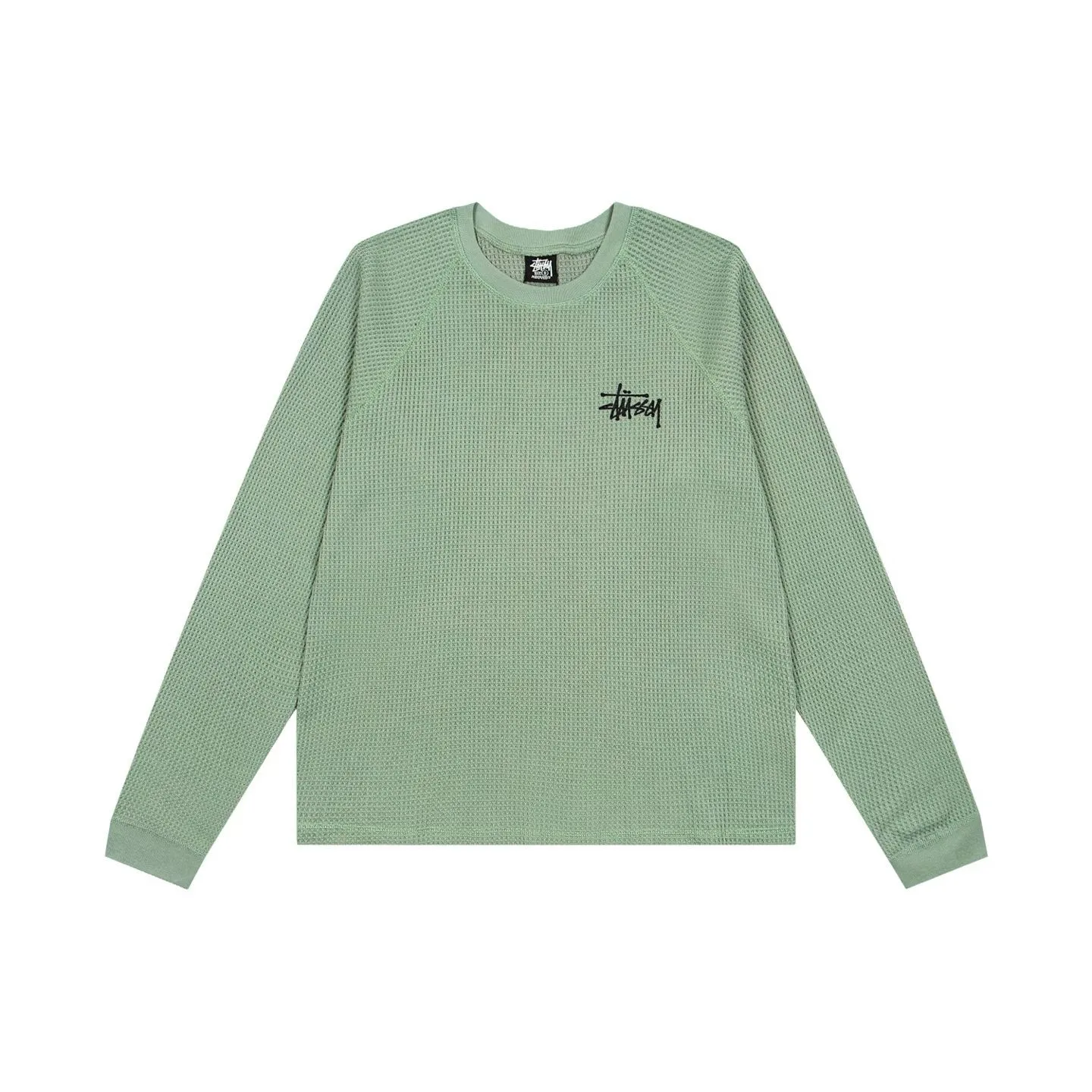 Stüssy Basic Raglan Thermal LS Crew (Sage) — 보기 5