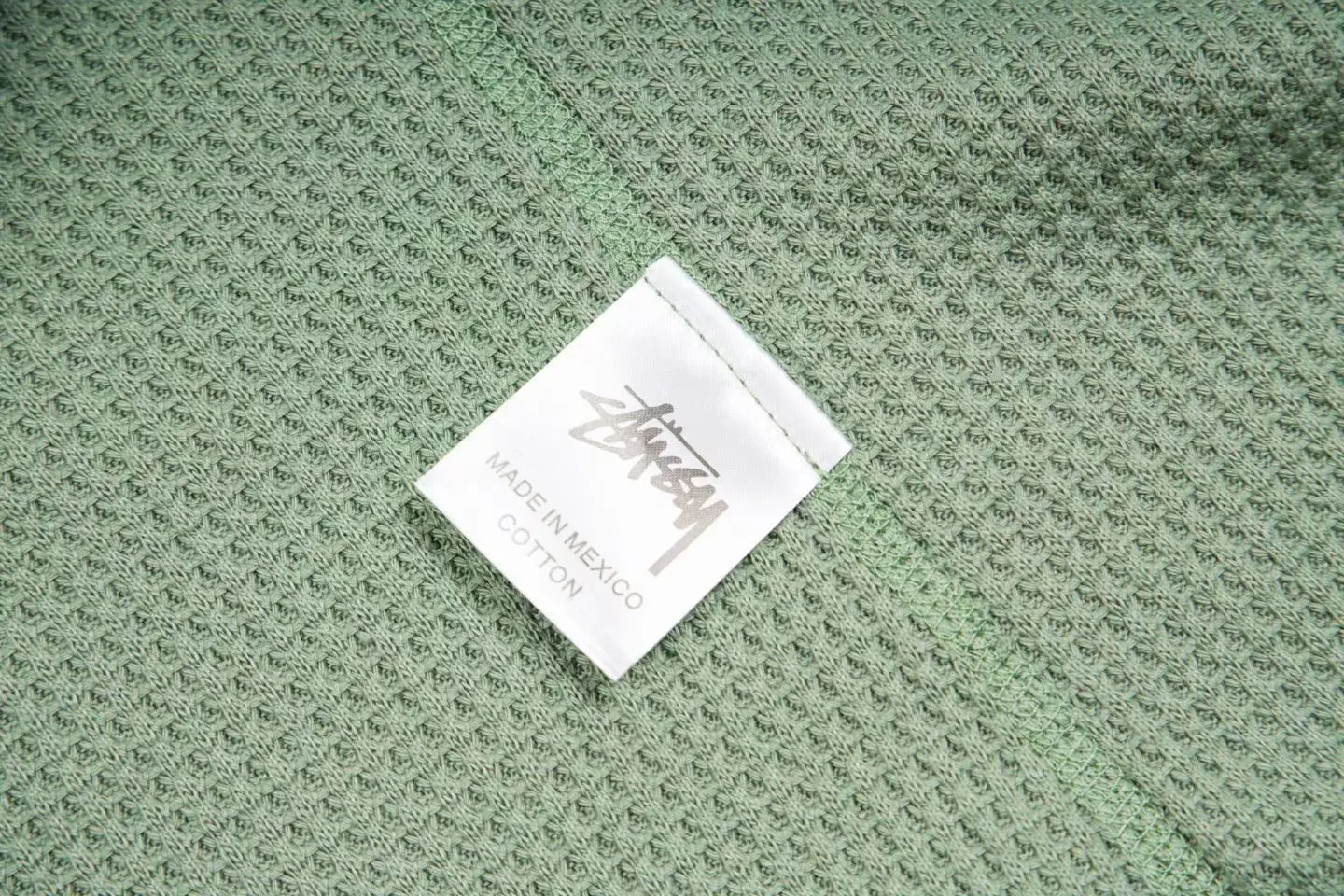 Stüssy Basic Raglan Thermal LS Crew (Sage) — 보기 6