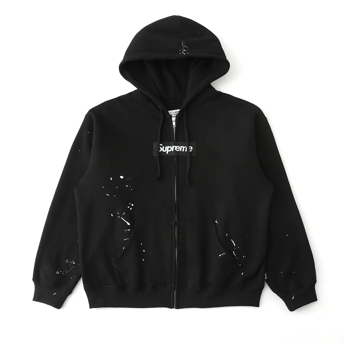 Supreme x MM6 Maison Margiela Zip Up Hoodie (Black)