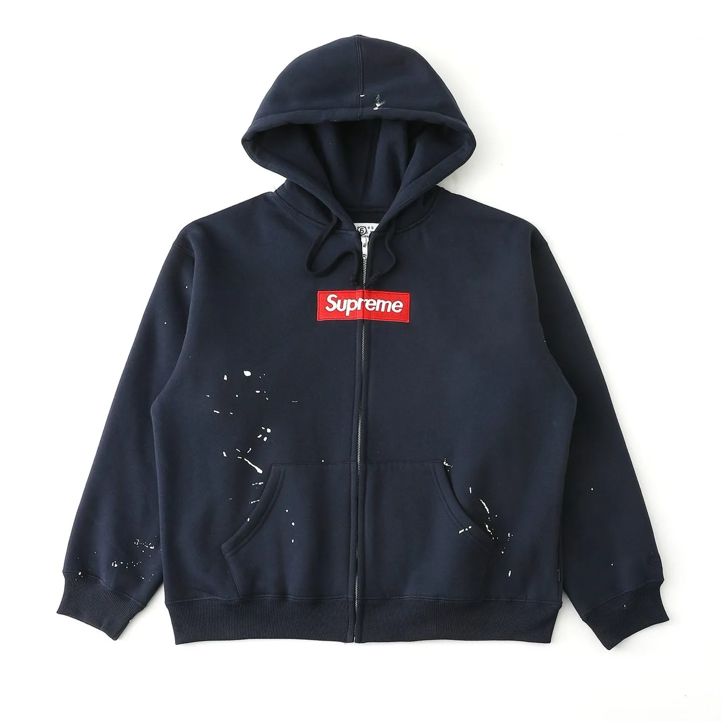 Supreme x MM6 Maison Margiela Zip Up Hoodie (Navy)