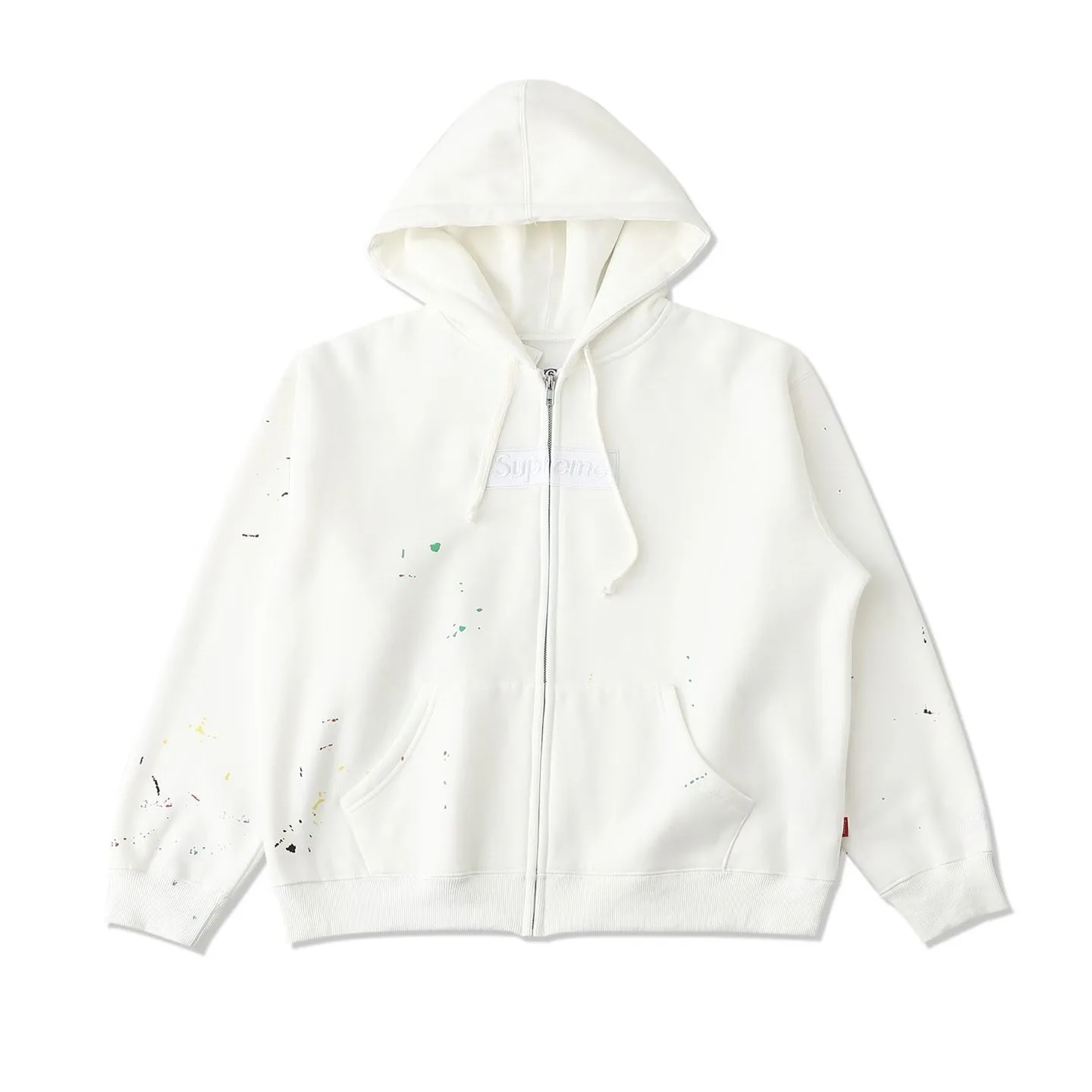 Supreme x MM6 Maison Margiela Zip Up Hoodie (White)