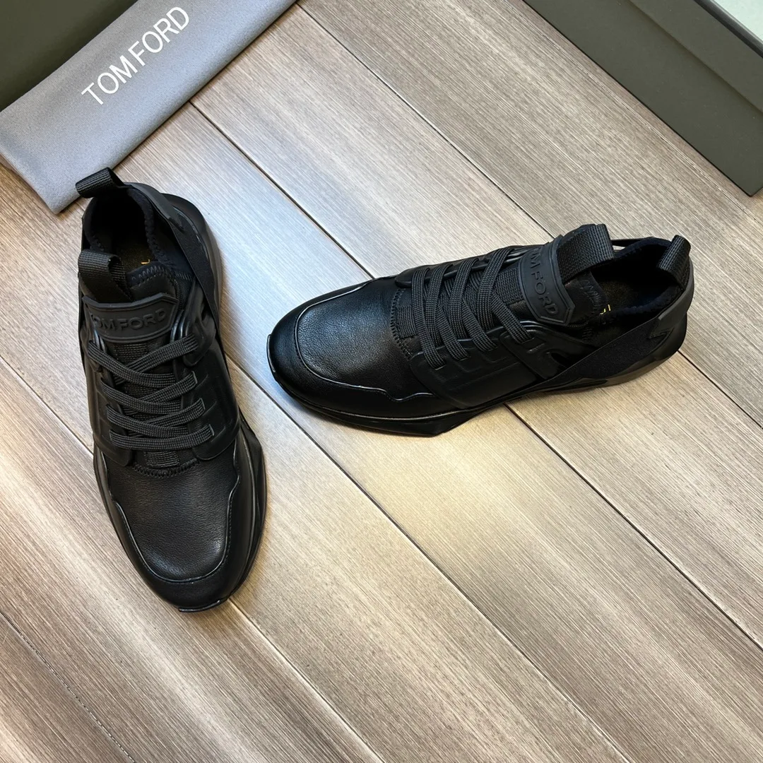 Tom Ford Jago Sneakers (Black/Black) — 보기 3