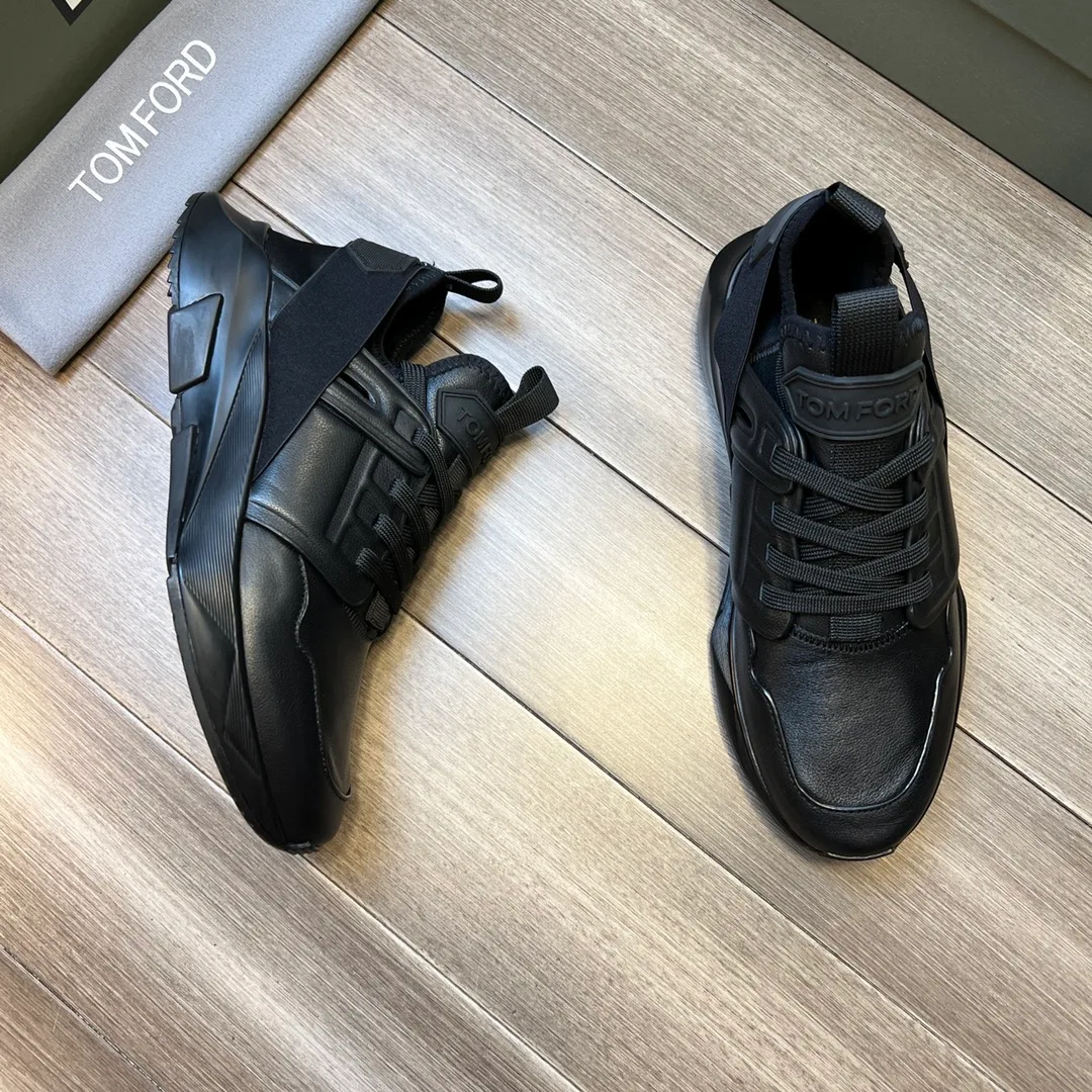 Tom Ford Jago Sneakers (Black/Black) — 보기 5