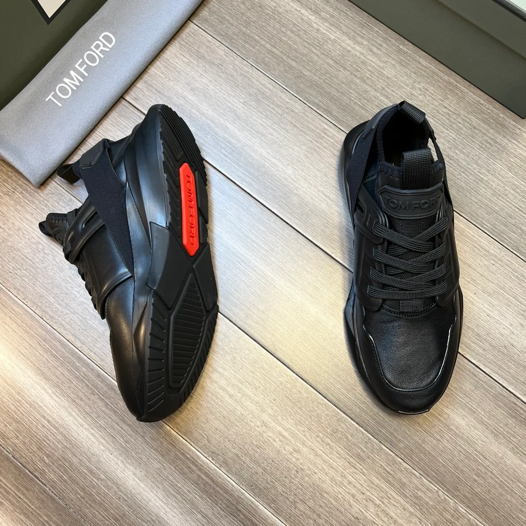 Tom Ford Jago Sneakers (Black/Black) — 보기 6
