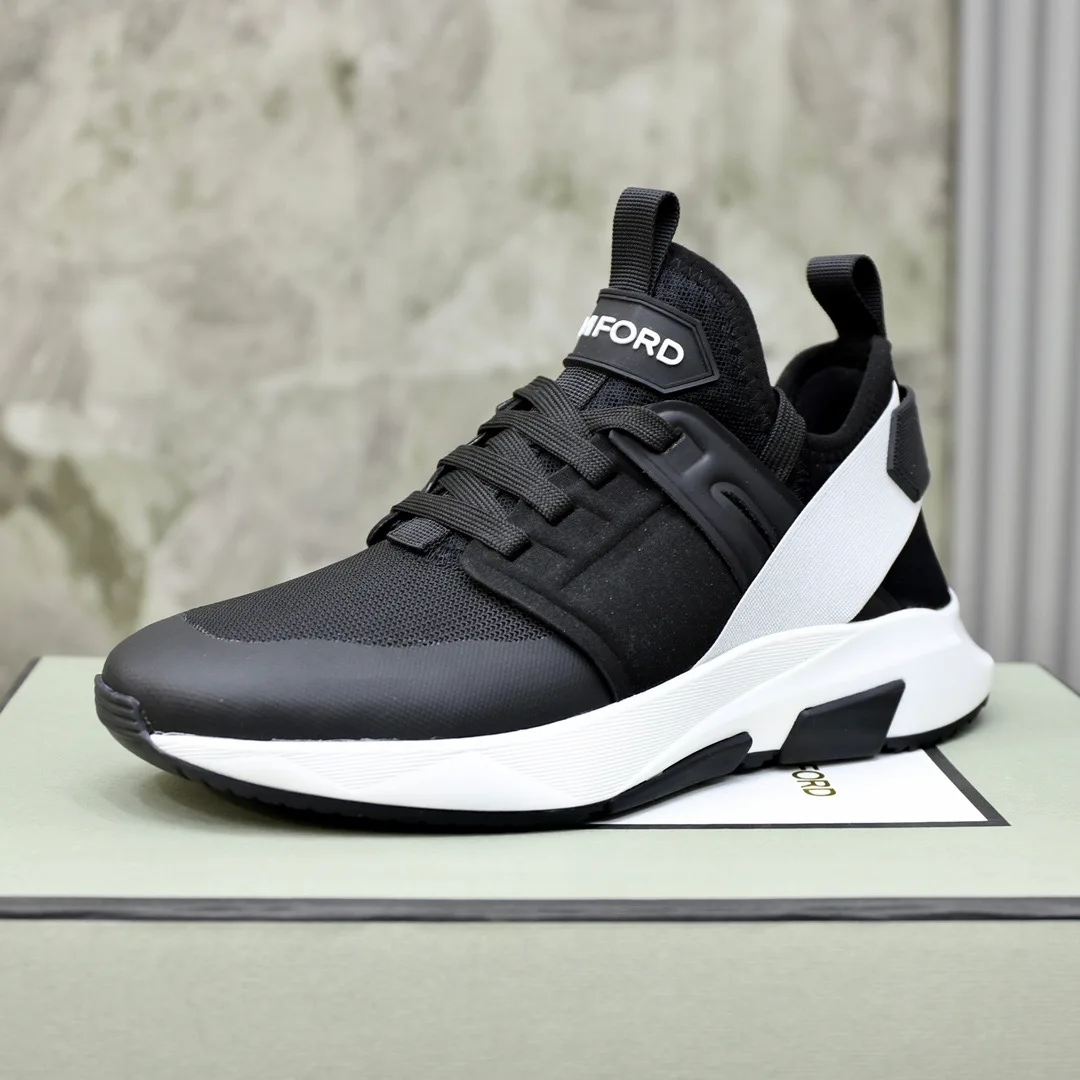 Tom Ford Jago Sneakers (Black/White) — ビュー 5