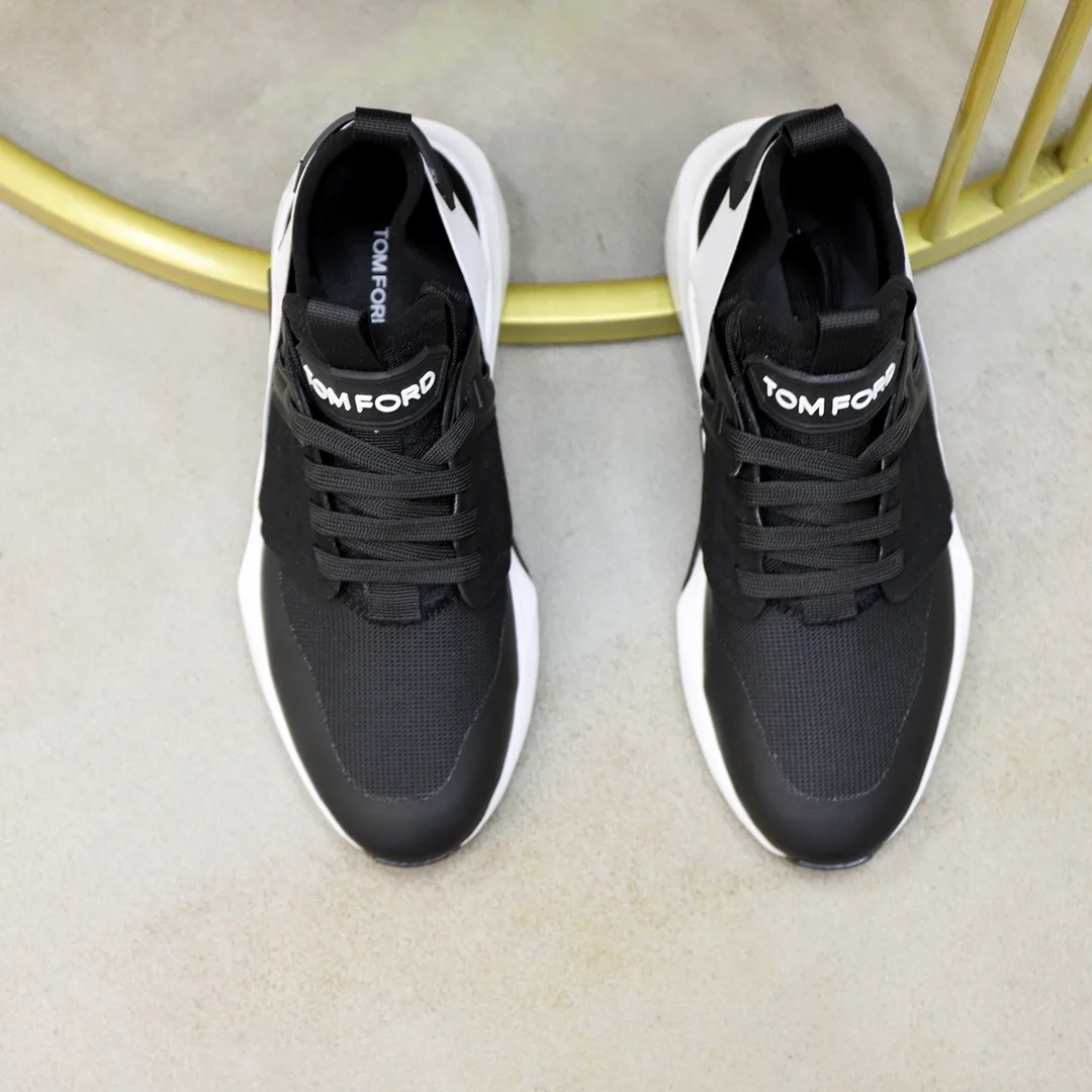 Tom Ford Jago Sneakers (Black/White) — ビュー 6