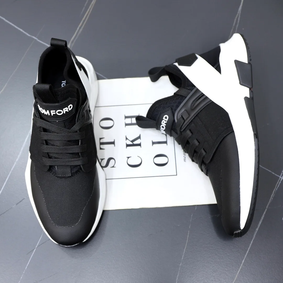 Tom Ford Jago Sneakers (Black/White) — ビュー 7