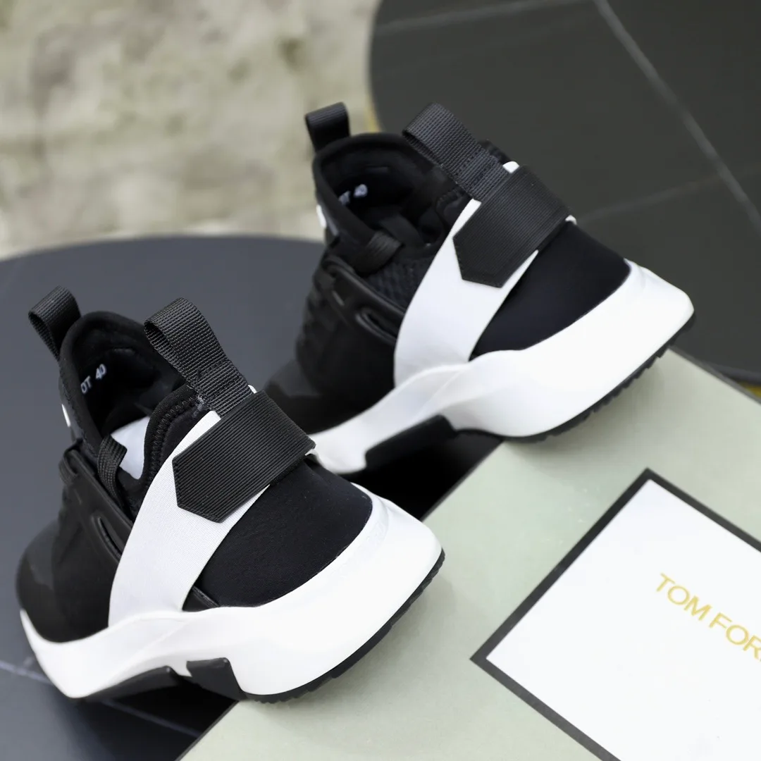 Tom Ford Jago Sneakers (Black/White) — ビュー 9
