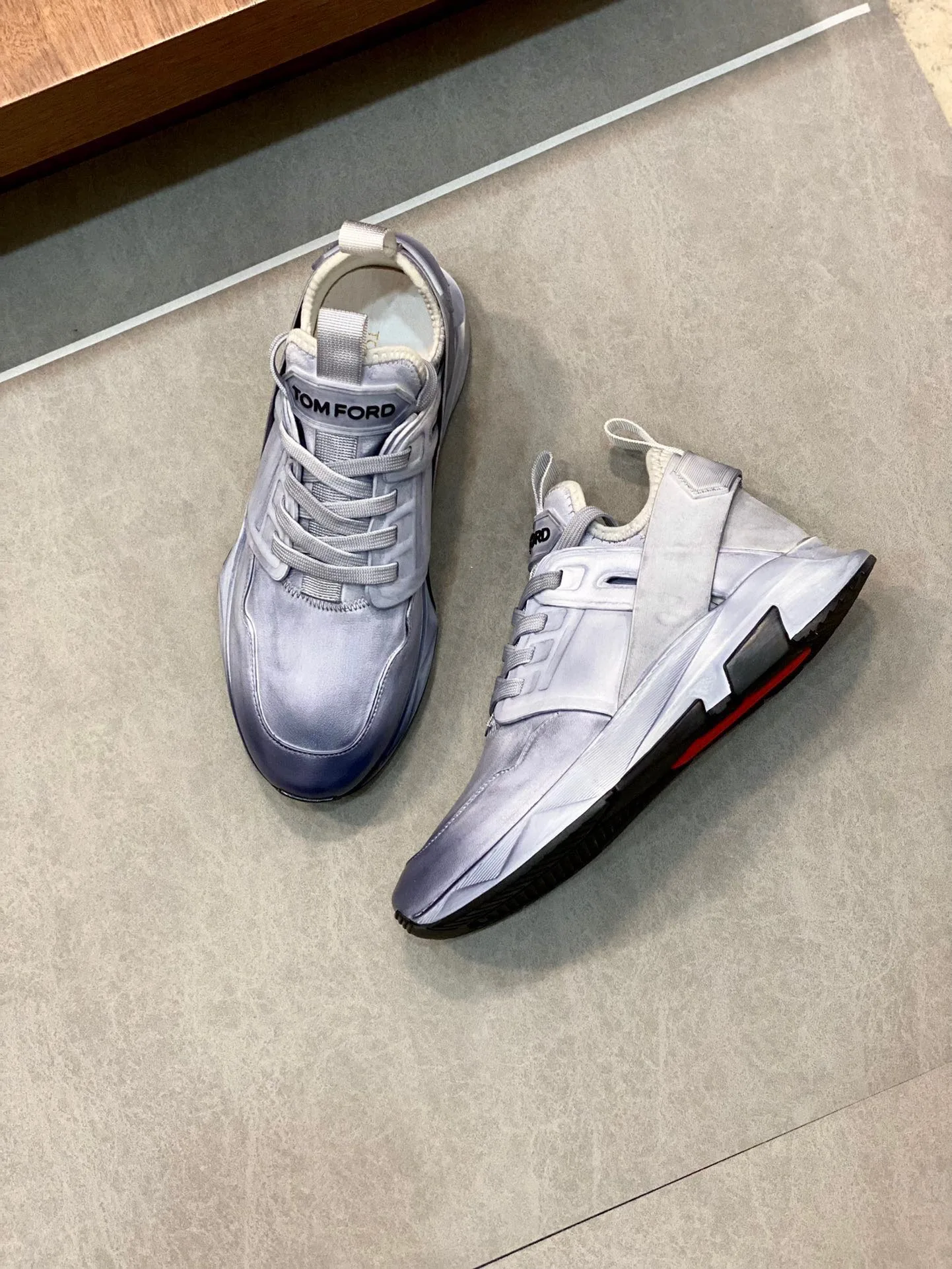 Tom Ford Jago Sneakers (Grey) — ビュー 7