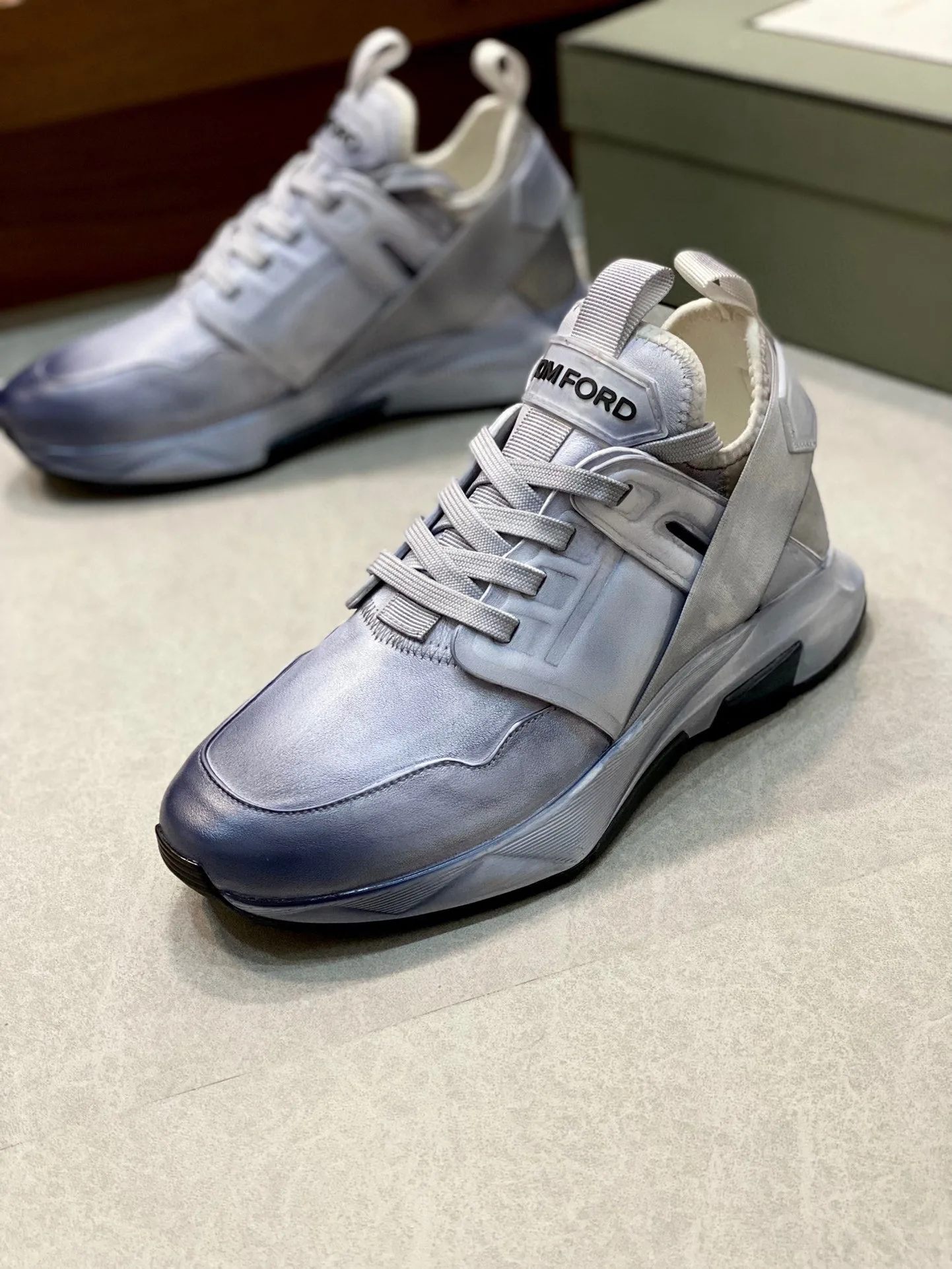 Tom Ford Jago Sneakers (Grey) — ビュー 8