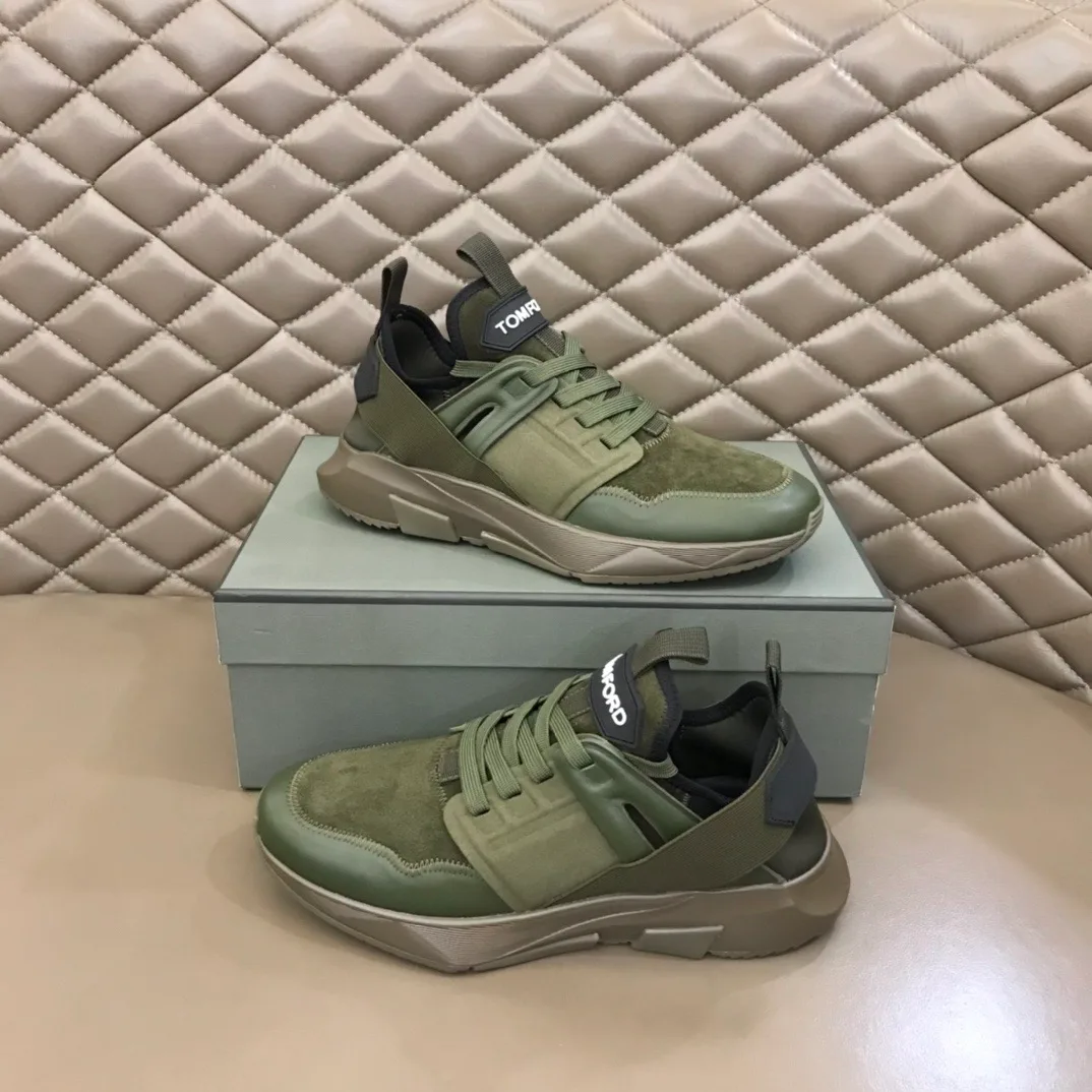 Tom Ford Jago Sneakers Suede (Green) — 图 4