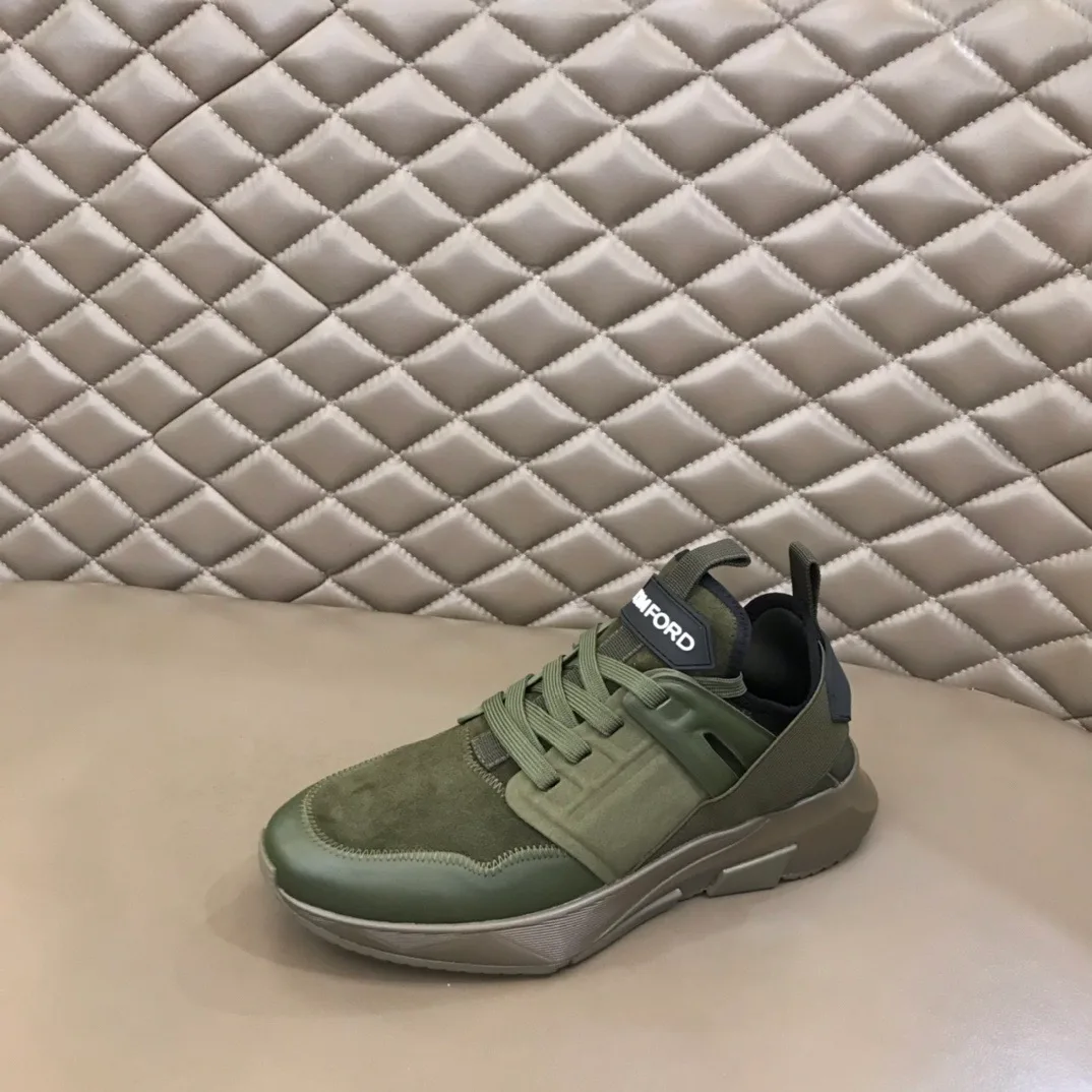 Tom Ford Jago Sneakers Suede (Green) — 图 6