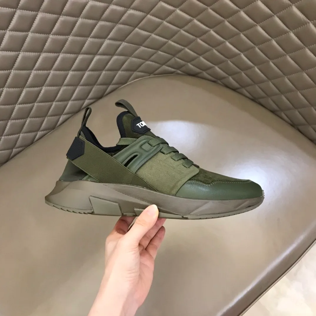 Tom Ford Jago Sneakers Suede (Green) — 图 7
