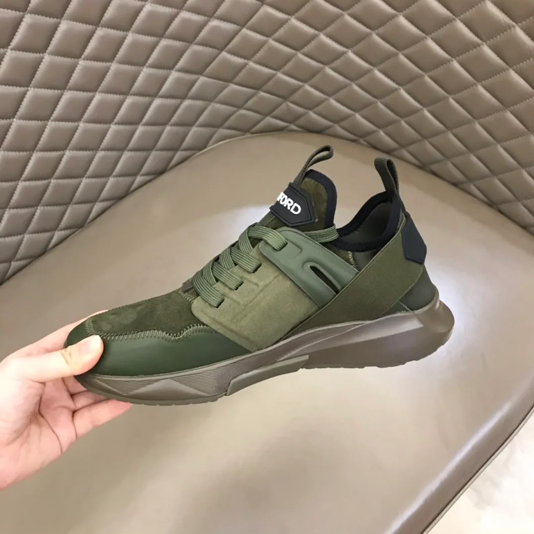 Tom Ford Jago Sneakers Suede (Green) — 图 9
