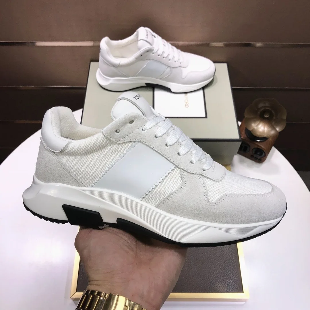 Tom Ford Low Top Jagga Sneakers (White) — ビュー 8