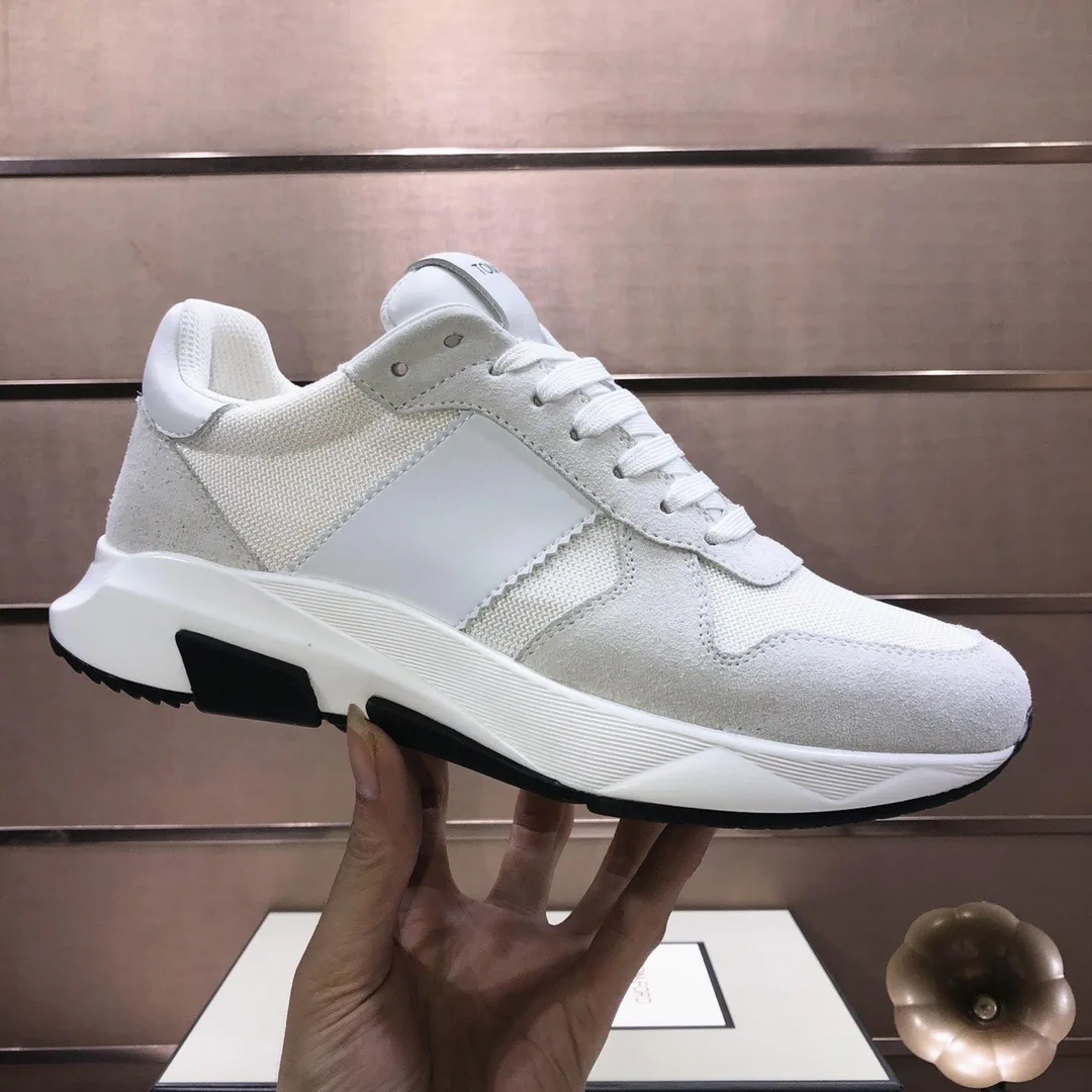 Tom Ford Low Top Jagga Sneakers (White) — ビュー 9