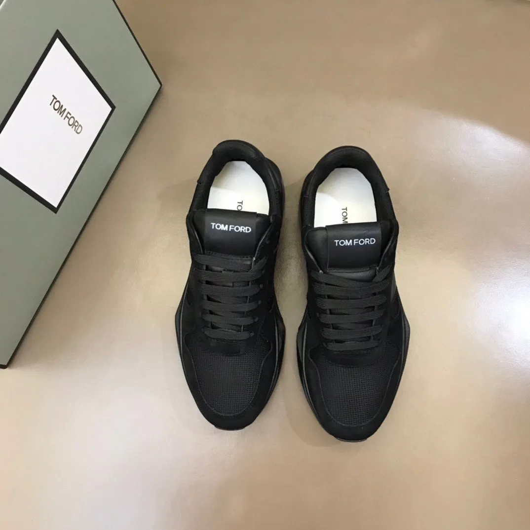 Tom Ford Low Top Jagga Sneakers (Black) — ビュー 2