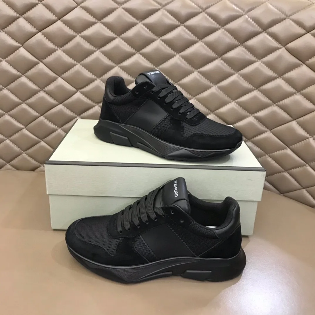 Tom Ford Low Top Jagga Sneakers (Black) — ビュー 4