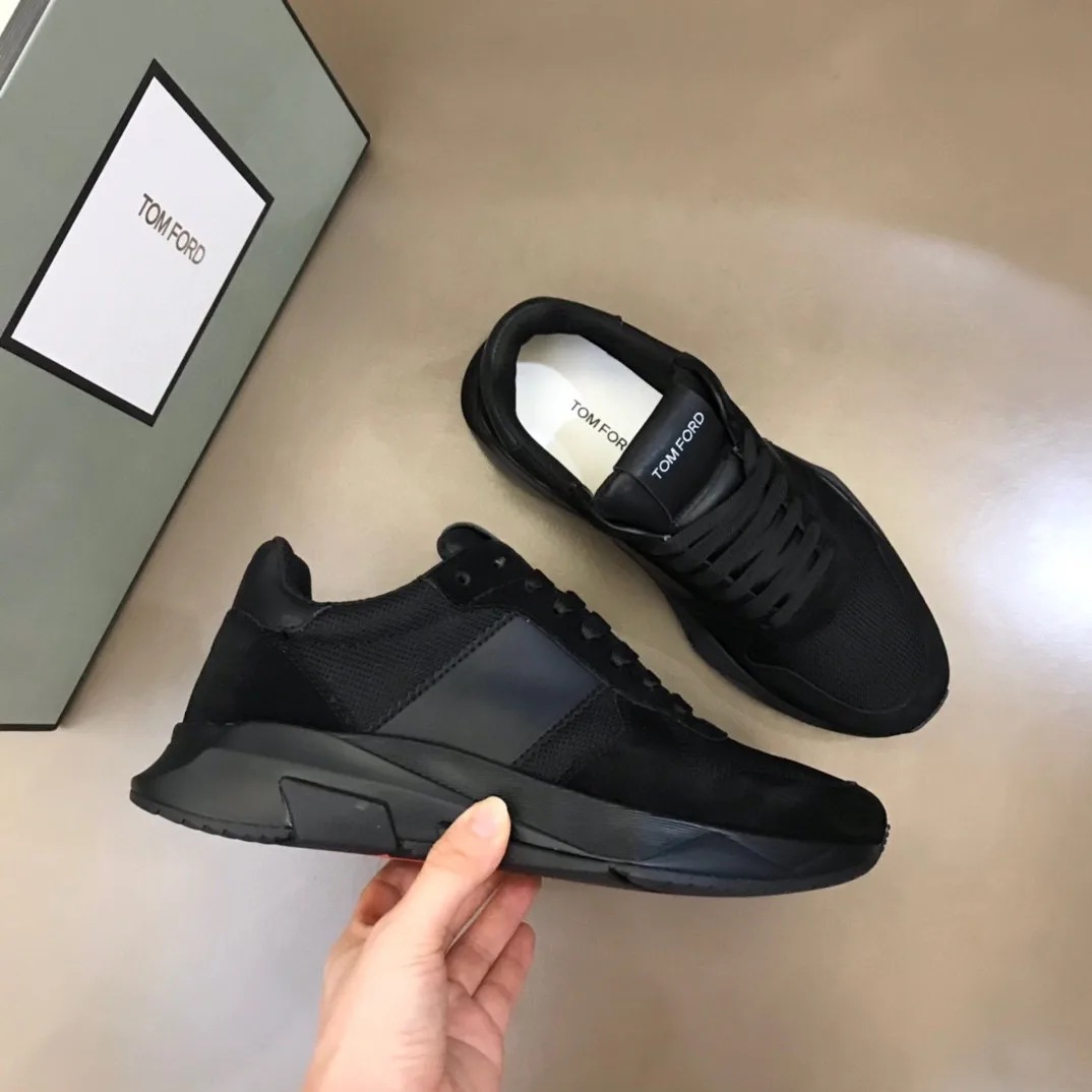 Tom Ford Low Top Jagga Sneakers (Black) — ビュー 5