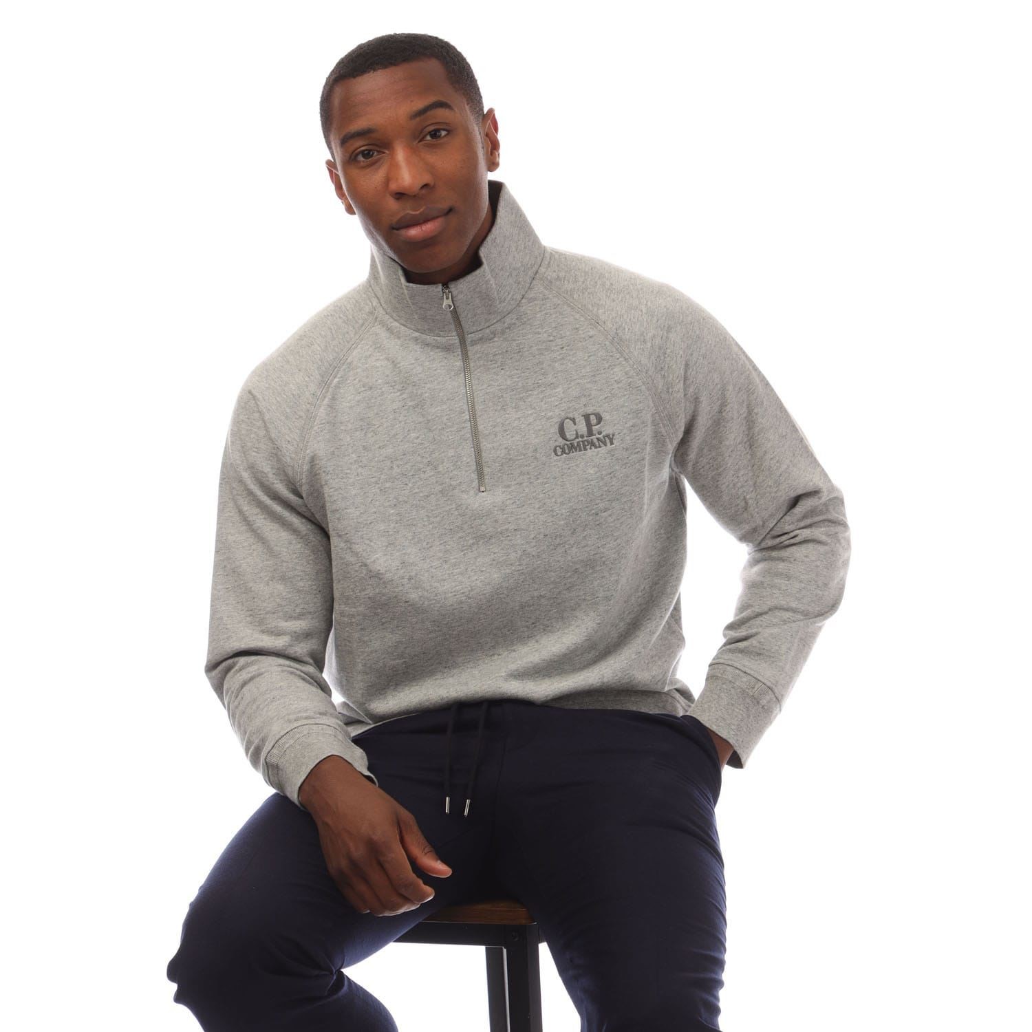 CP Company Fleece Half Zip Sweatshirt — view 4