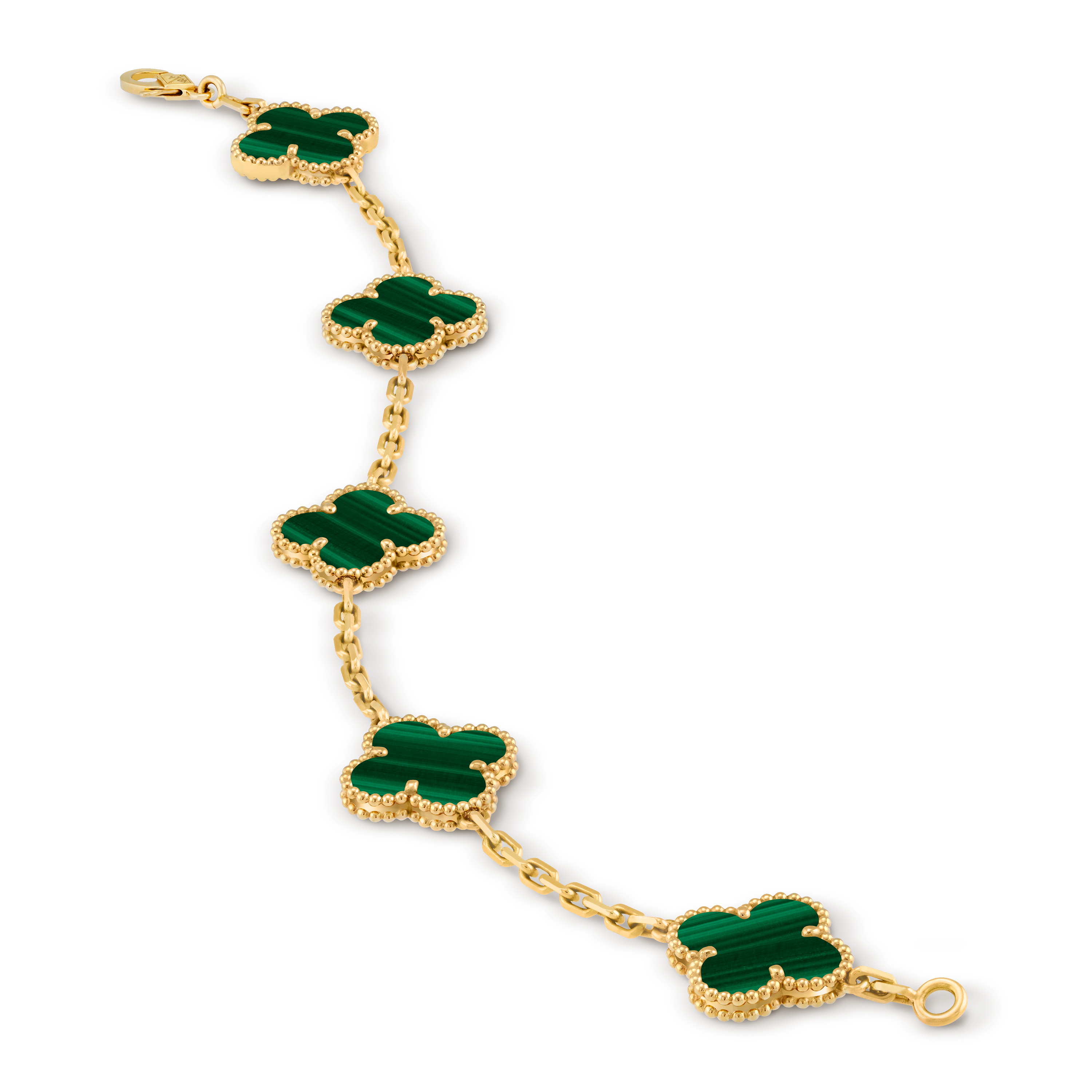 VCA Vintage Alhambra Malachite, 5 motifs, VCARL80900 — view 4