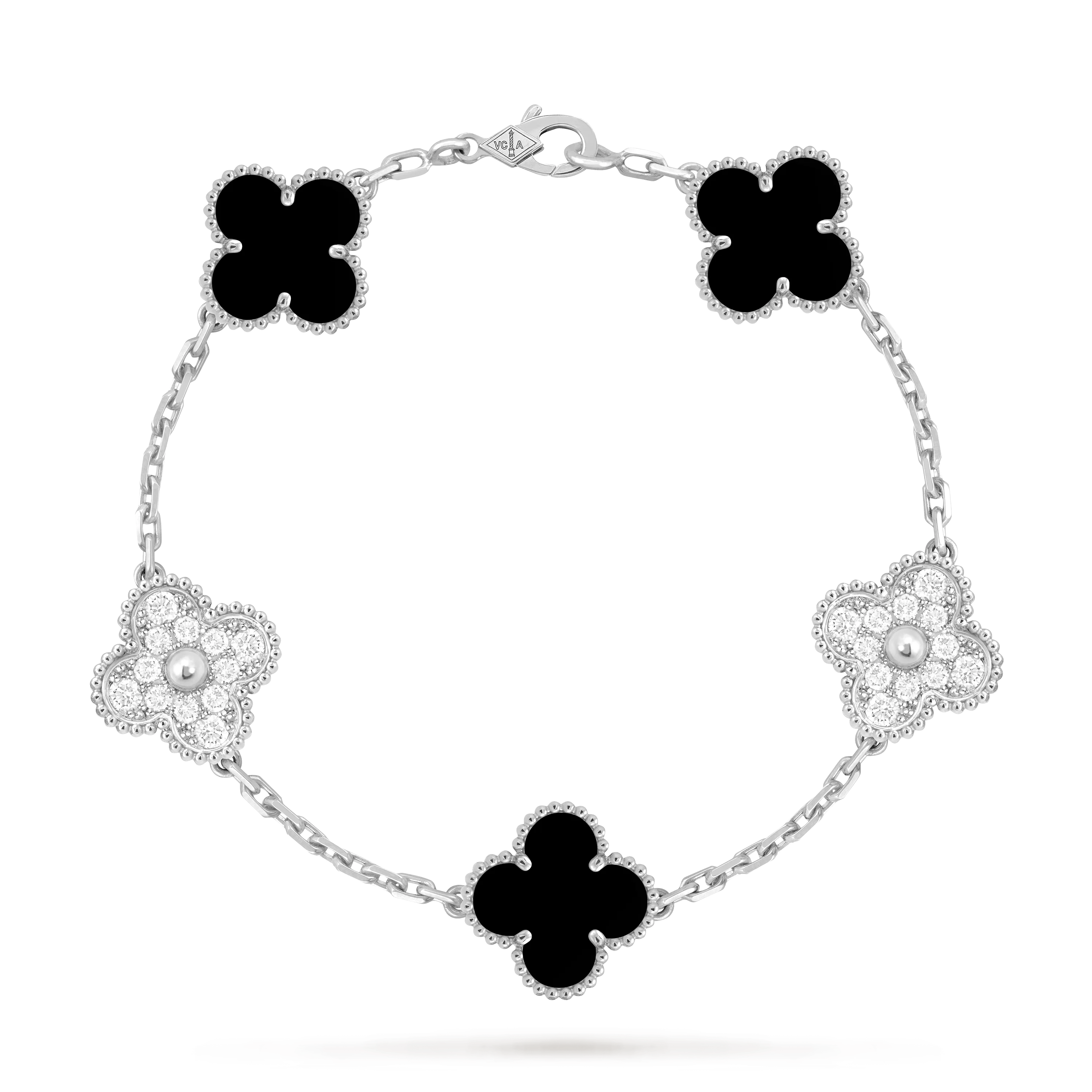 VCA Vintage Alhambra Diamond, Onyx, 5 motifs, VCARP2R900