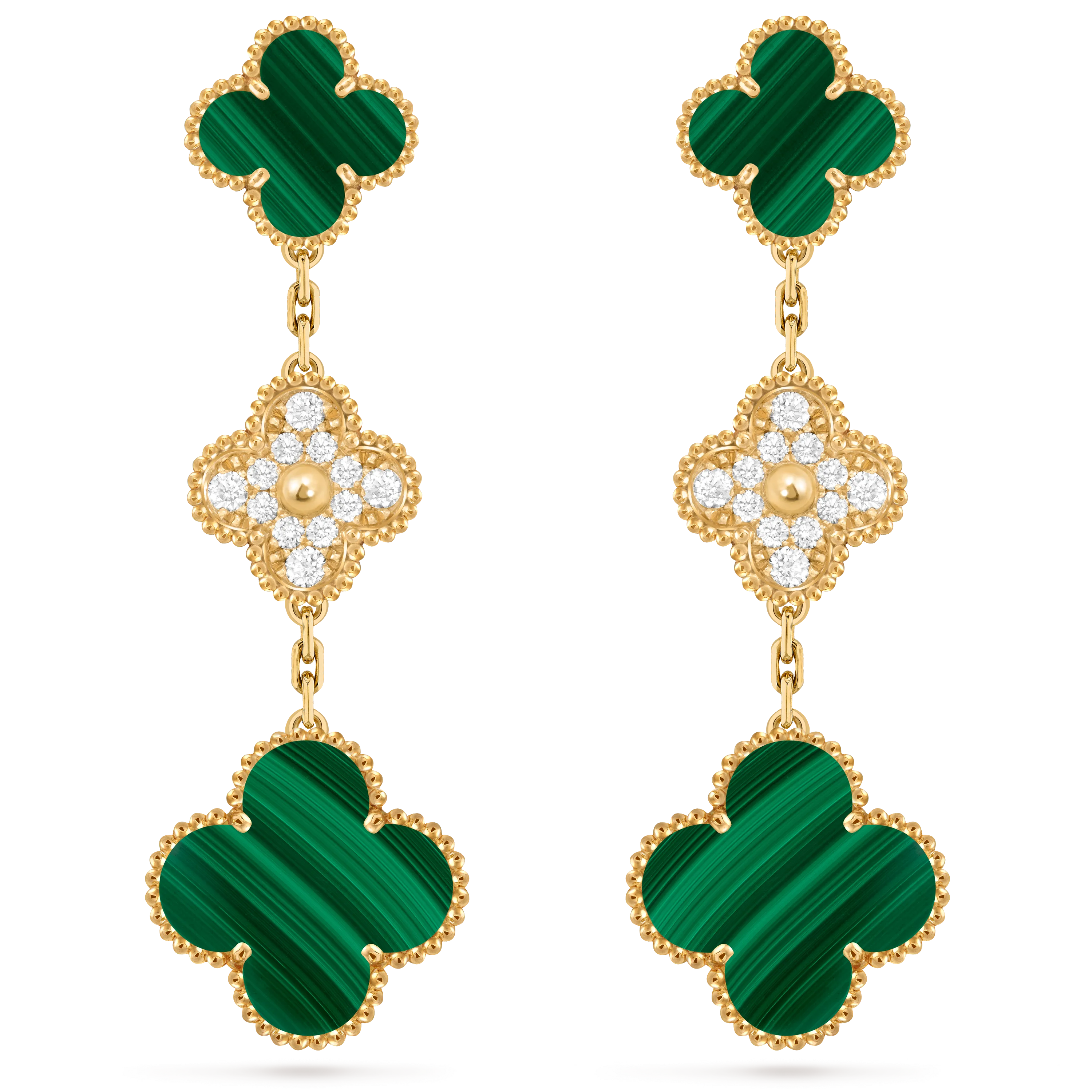 VCA Magic Alhambra Diamond, Malachite, 3 motifs, VCARO9II00