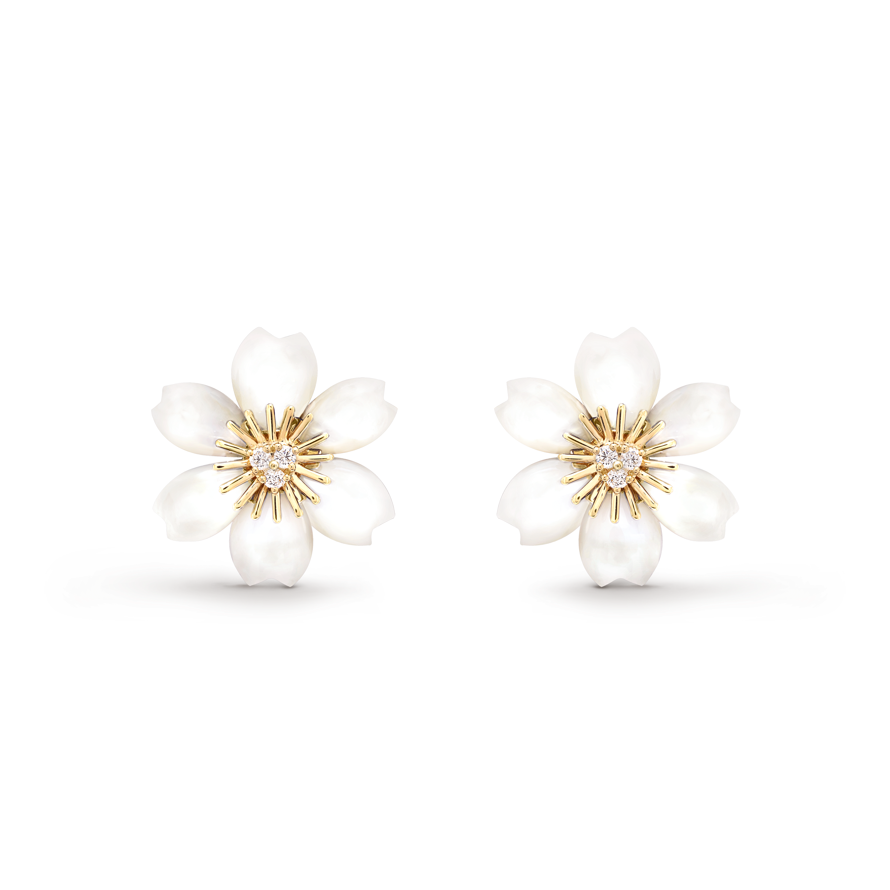 VCA Rose de Noël Diamond, Mother-of-Pearl, mini model, VCARP7RV00