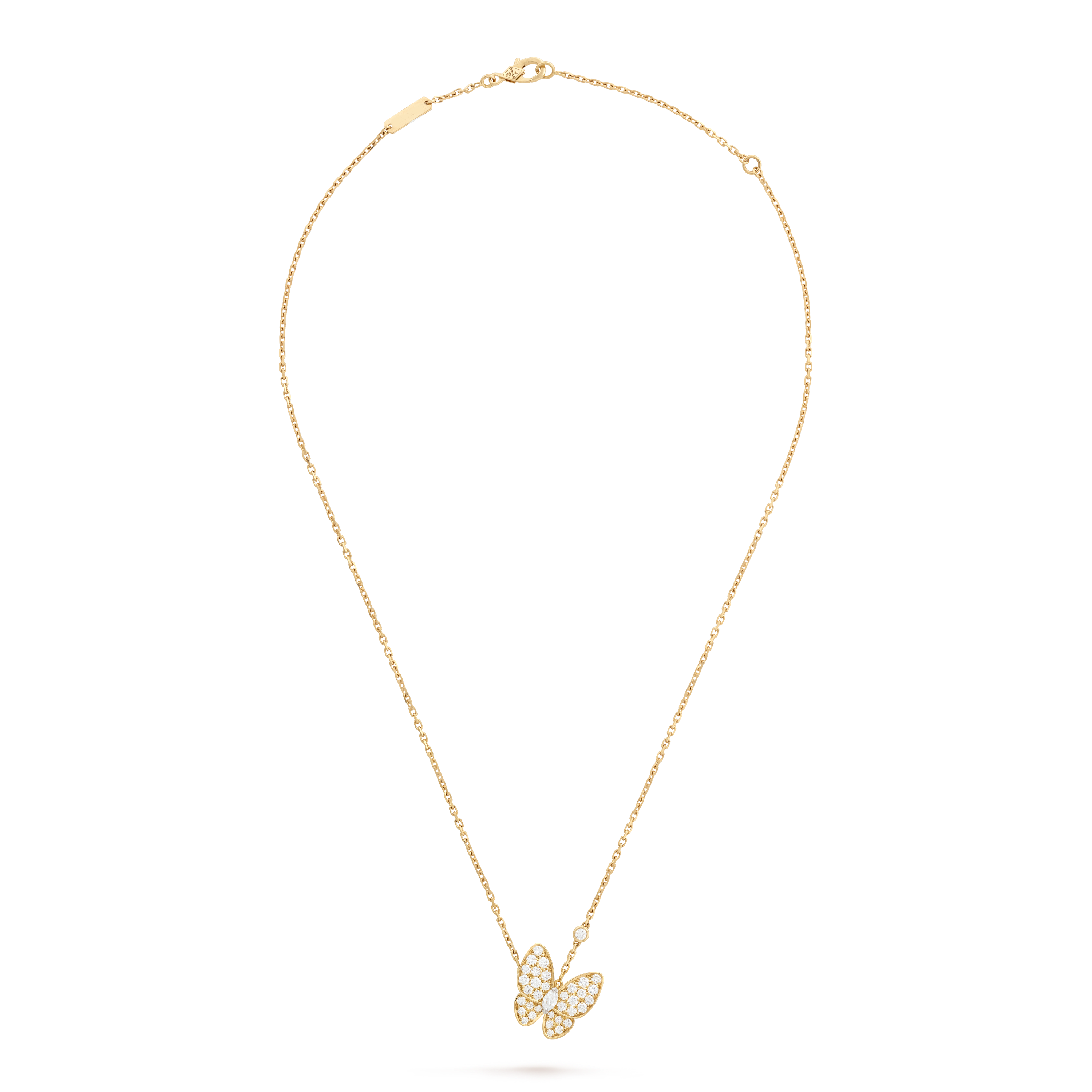 VCA Two Butterfly Diamond, 1 motif, VCARP3DP00 — view 2